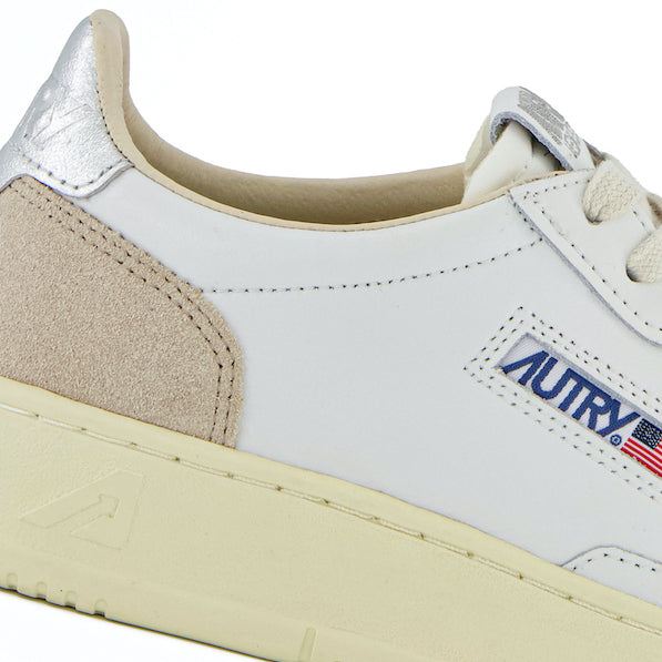 AUTRY Women Medalist LS74 - Leder/Wildleder weiß/silver