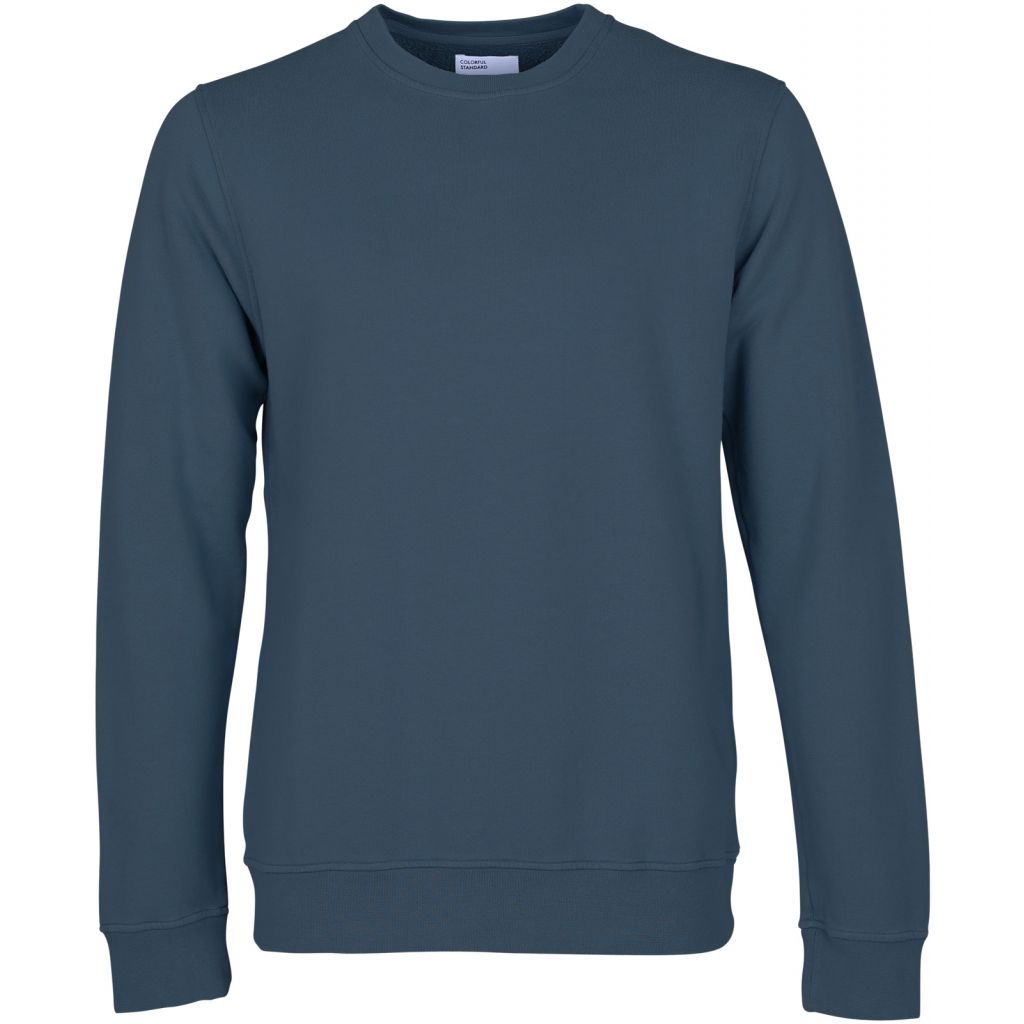 Classic Organic Crew Petrol Blue