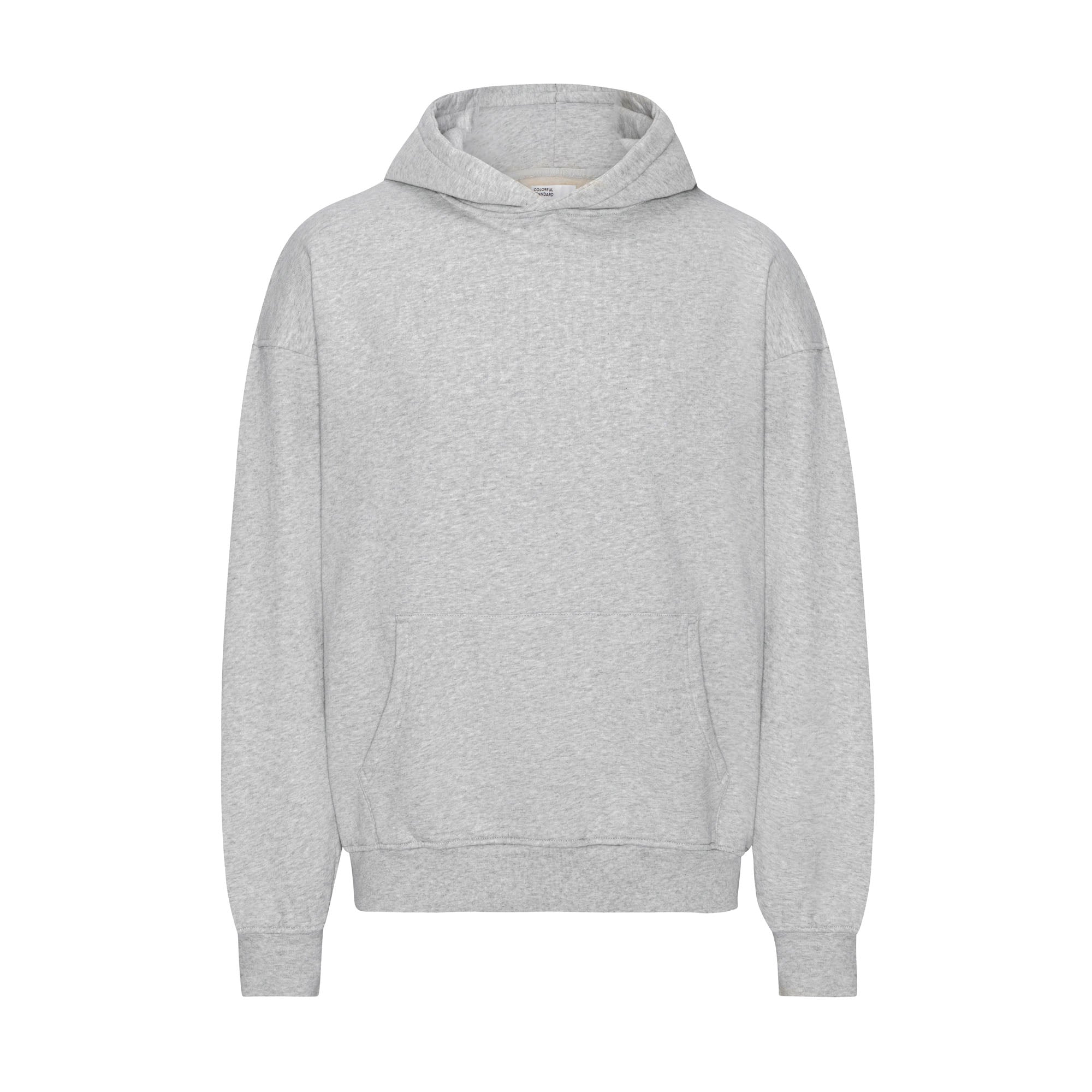 Organic Oversized Hood Heather Grey