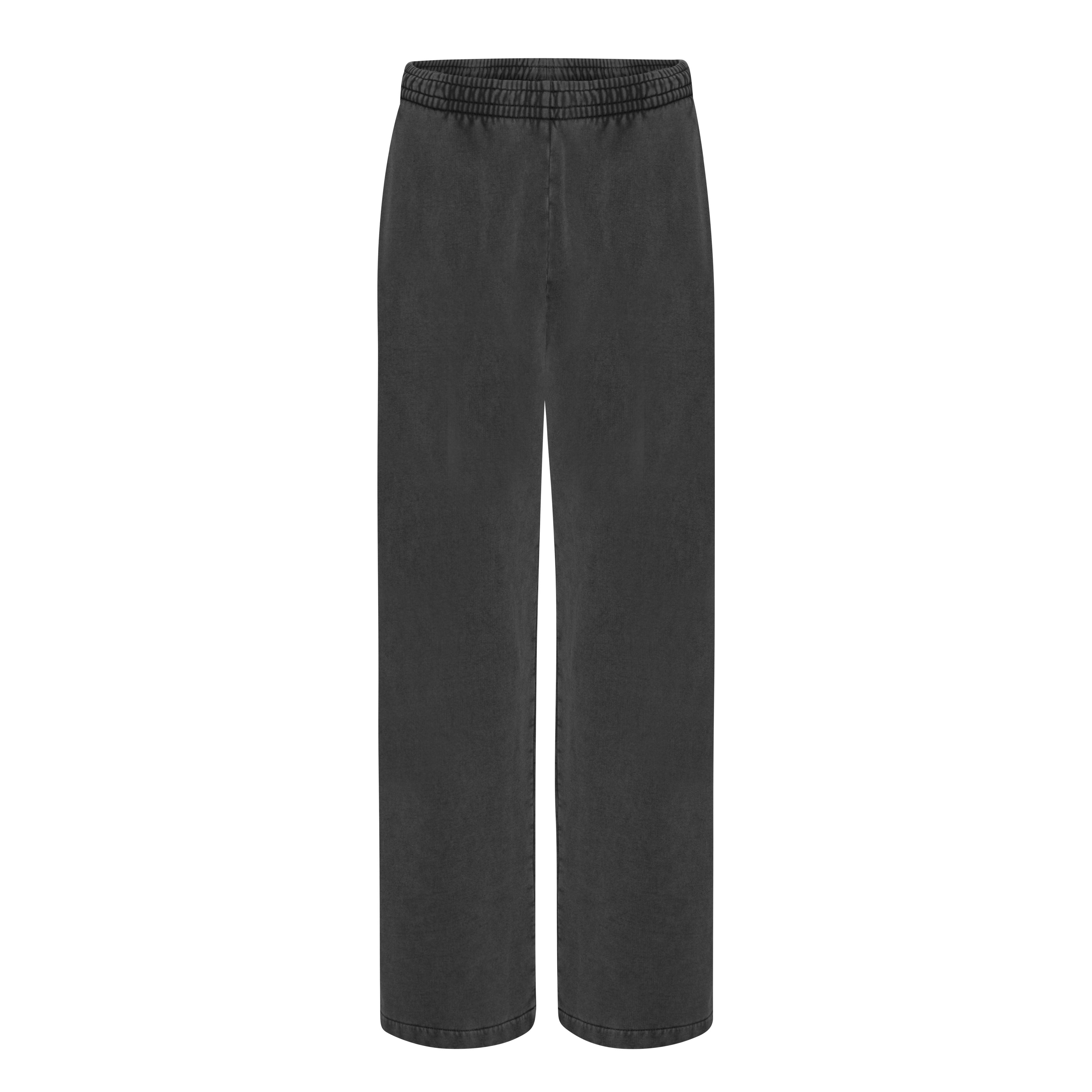 Organic Straight Leg Sweatpants Faded Black