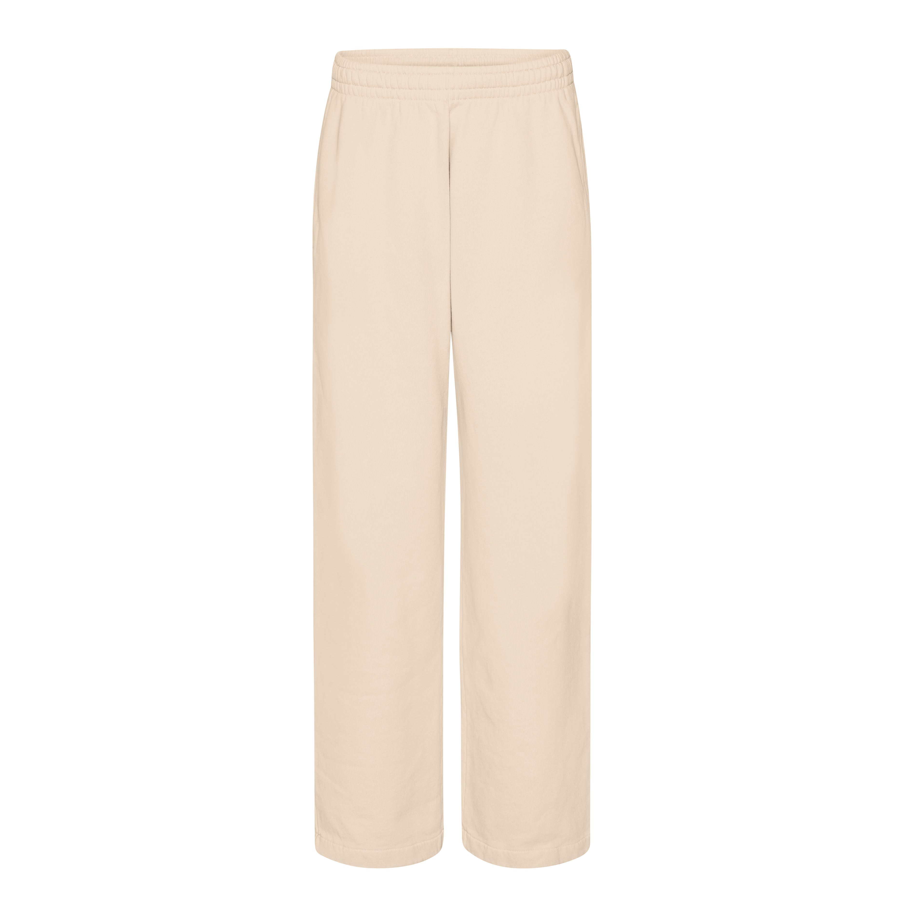 Organic Straight Leg Sweatpants Ivory White