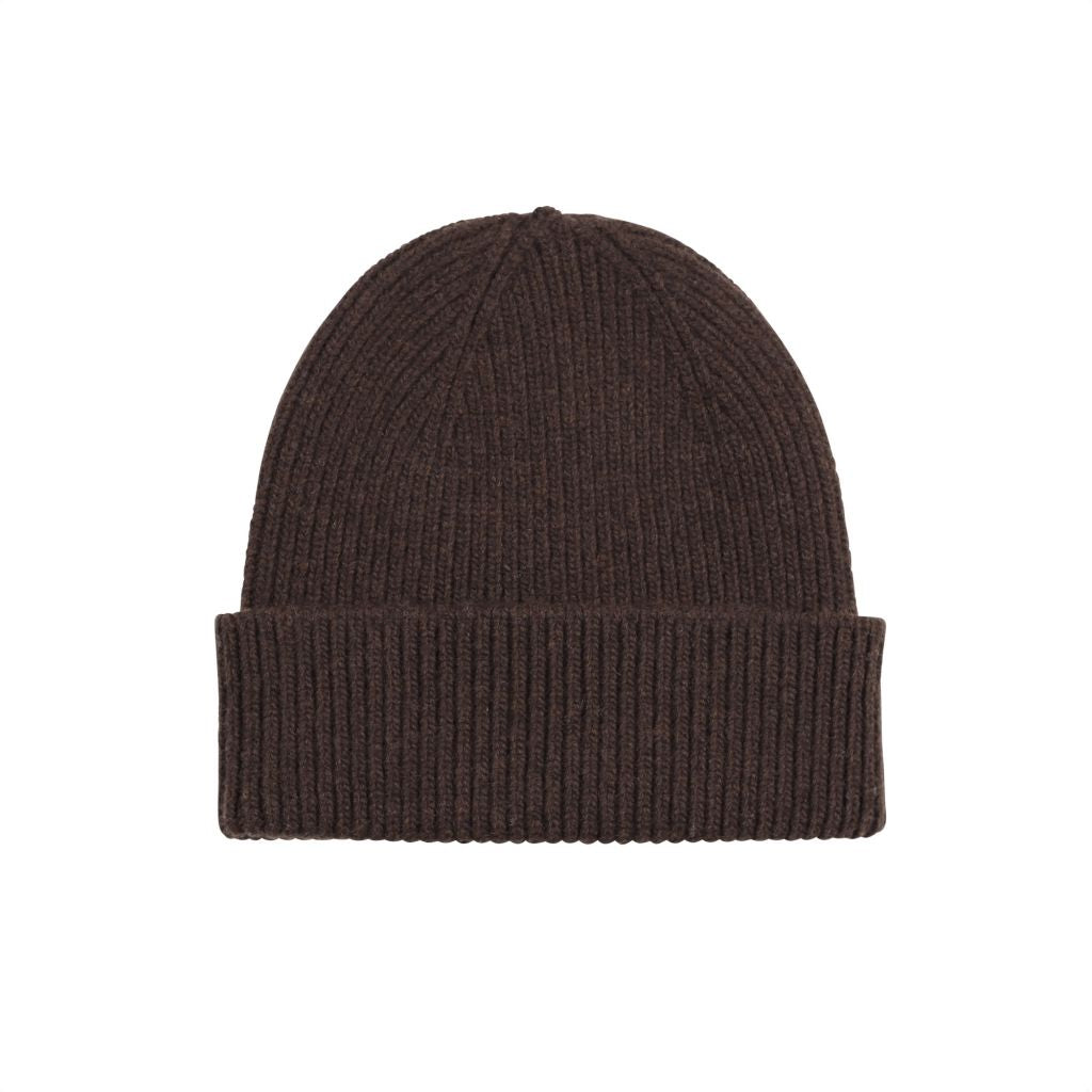 Merino Wool Beanie Coffee Brown