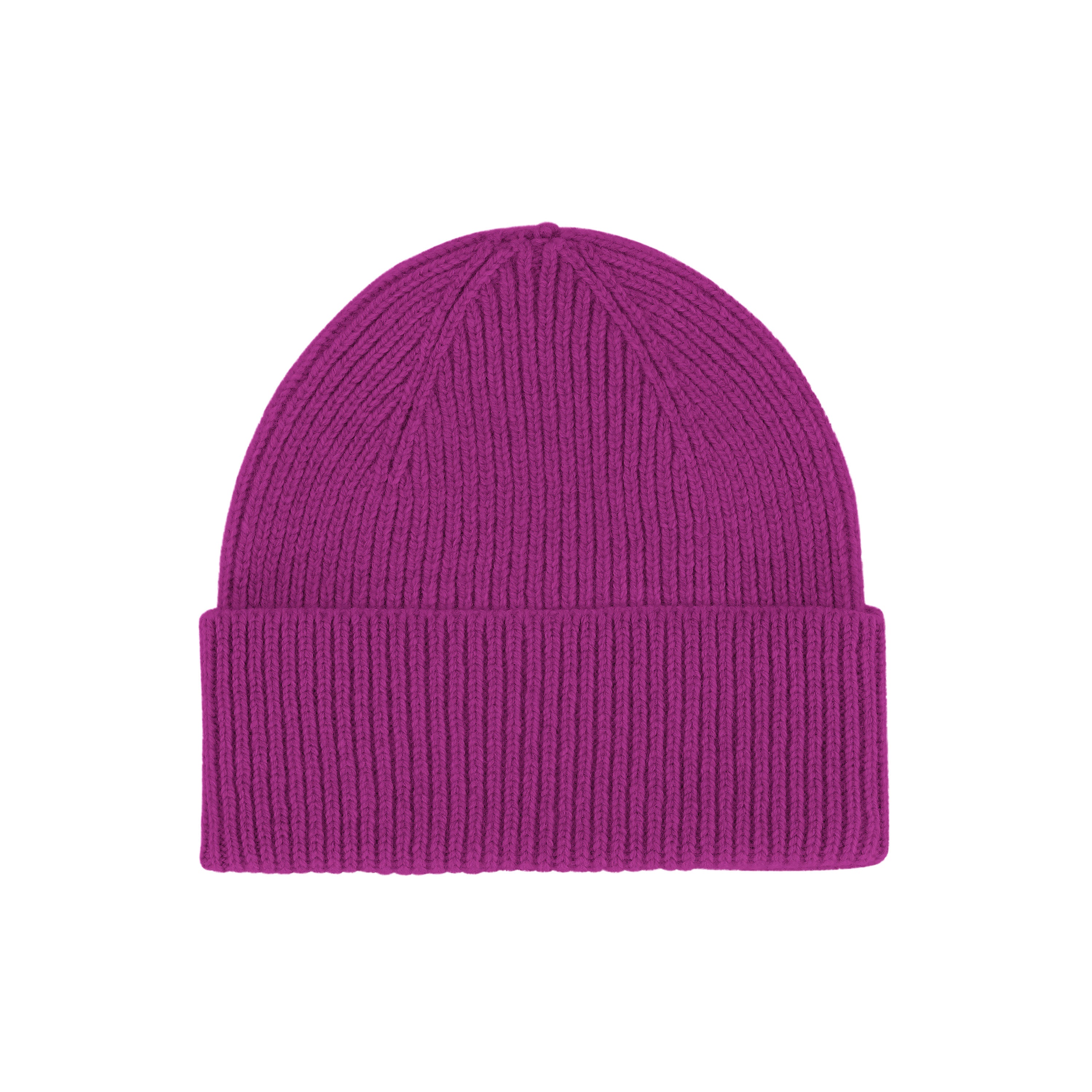 Merino Wool Beanie Magenta Blaze