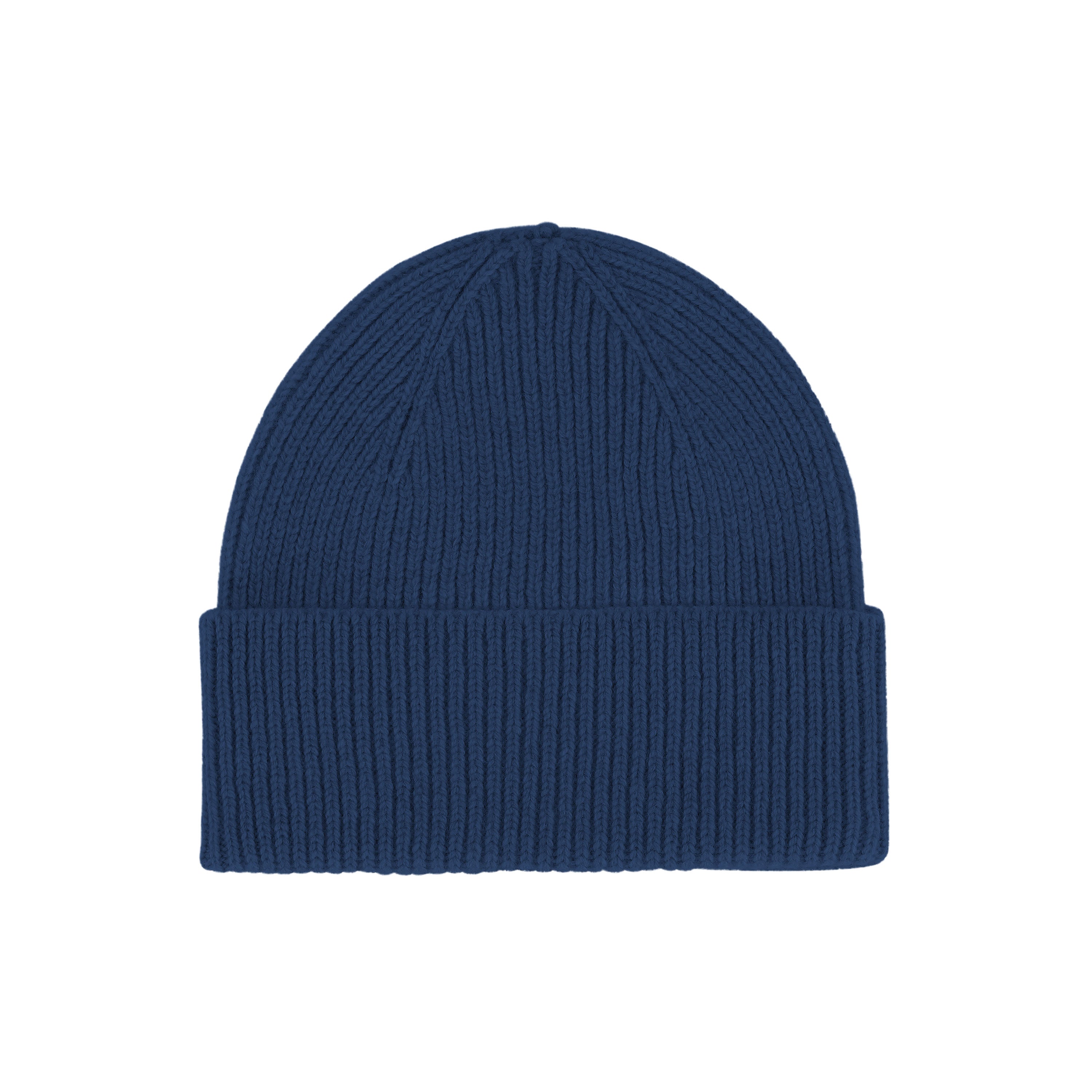 Merino Wool Beanie Marine Blue