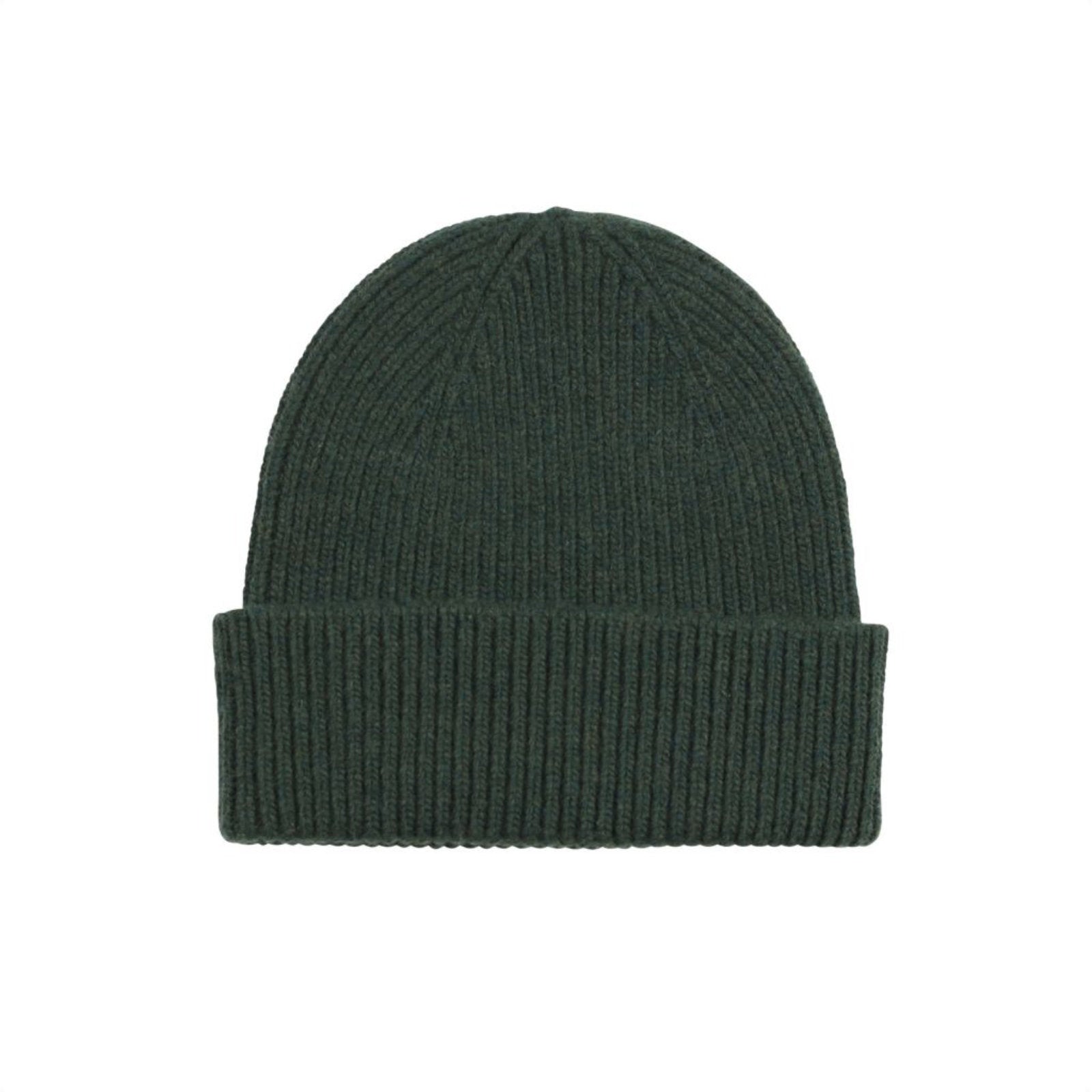 Merino Wool Beanie Emerald Green