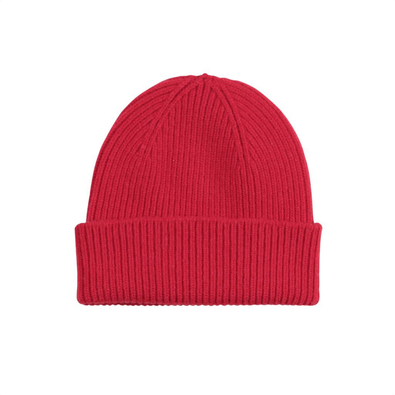 Merino Wool Beanie Scarlet Red