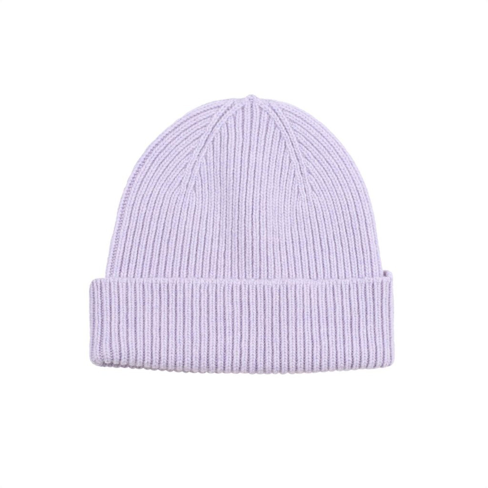 Merino Wool Beanie Soft Lavender