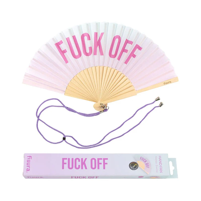 Hand fan FUCK OFF gradient