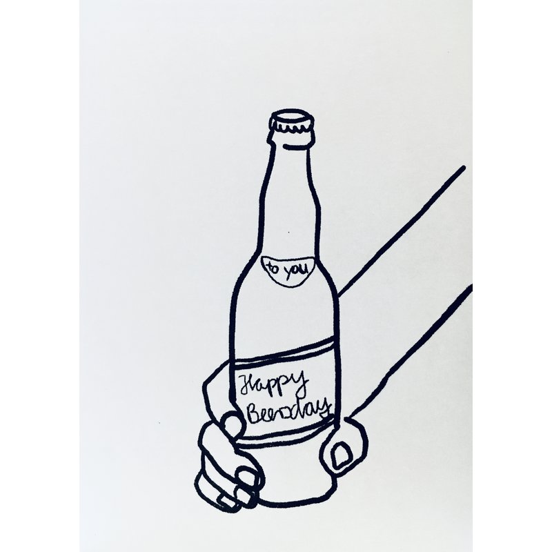 Happy Beersday - Klappkarte