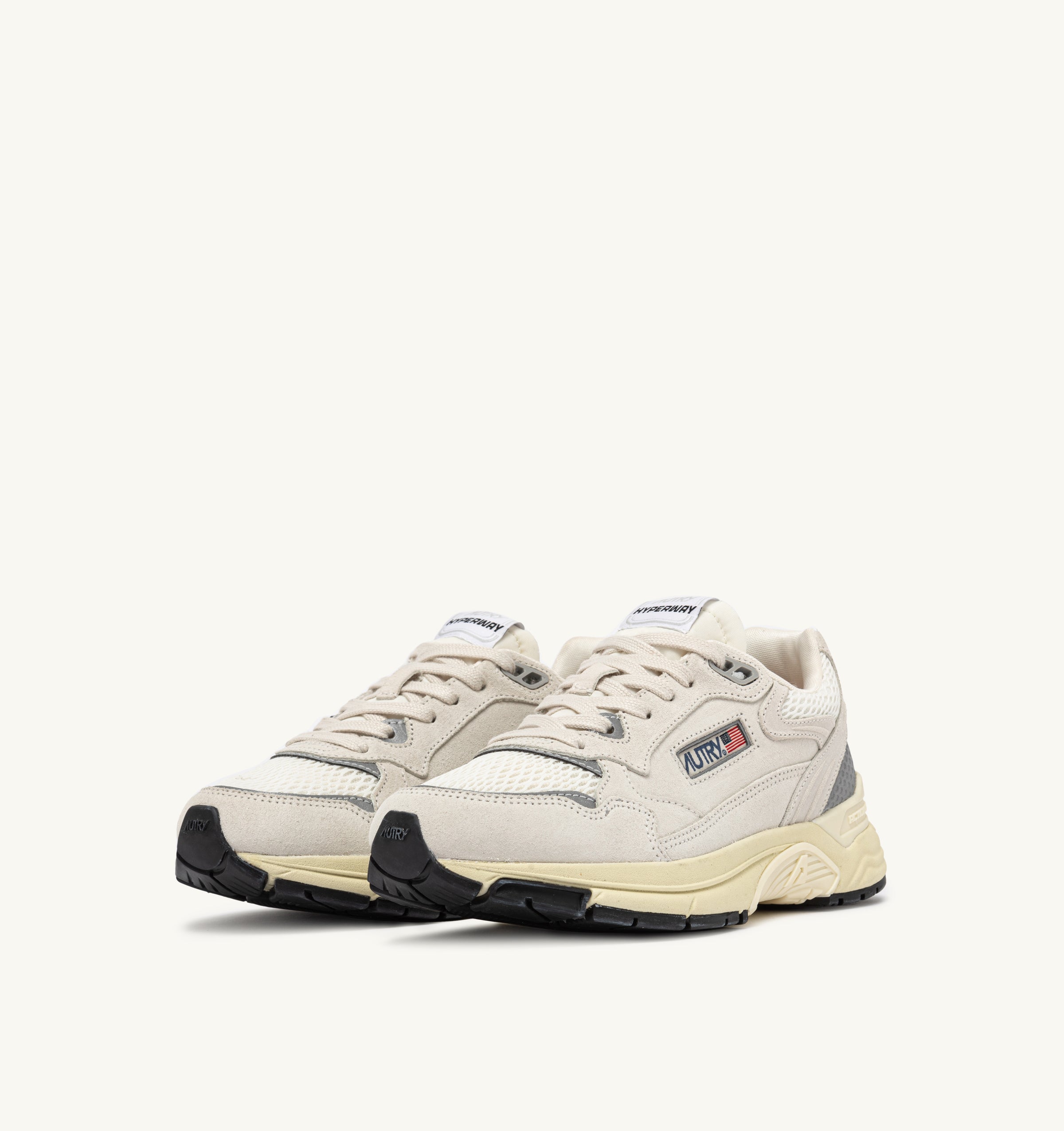 AUTRY Women Hyperway UM10 - Mesh/Wildleder white/silver