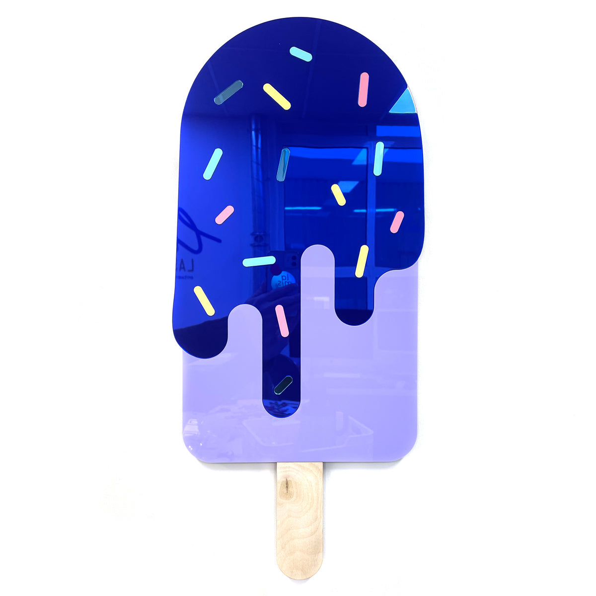 Mirror Shape Ice Ice XL - Blue