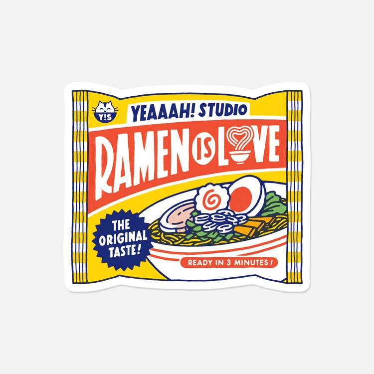 Ramen is Love - Vinyl-Sticker