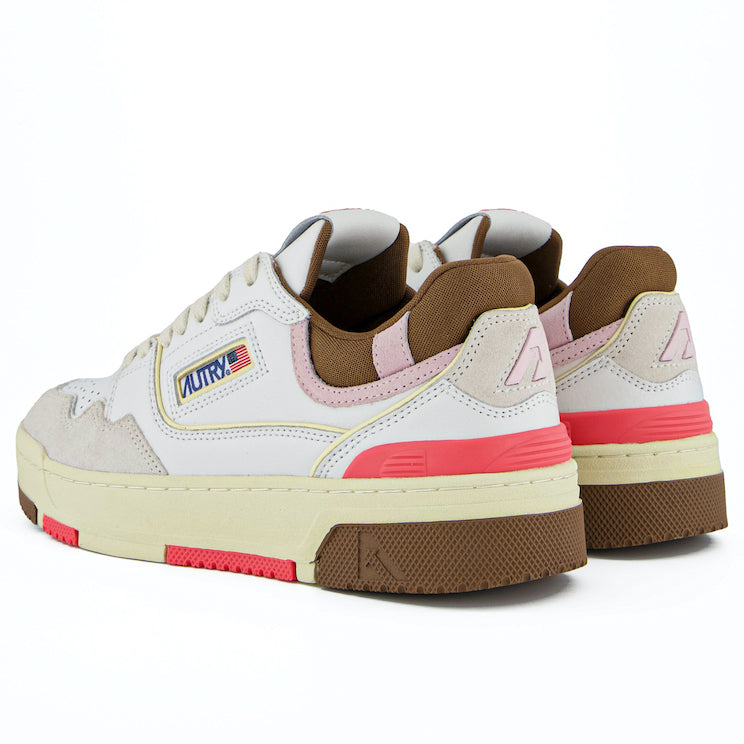 AUTRY Women CLC MM35 - Leder weiß/braun/pink