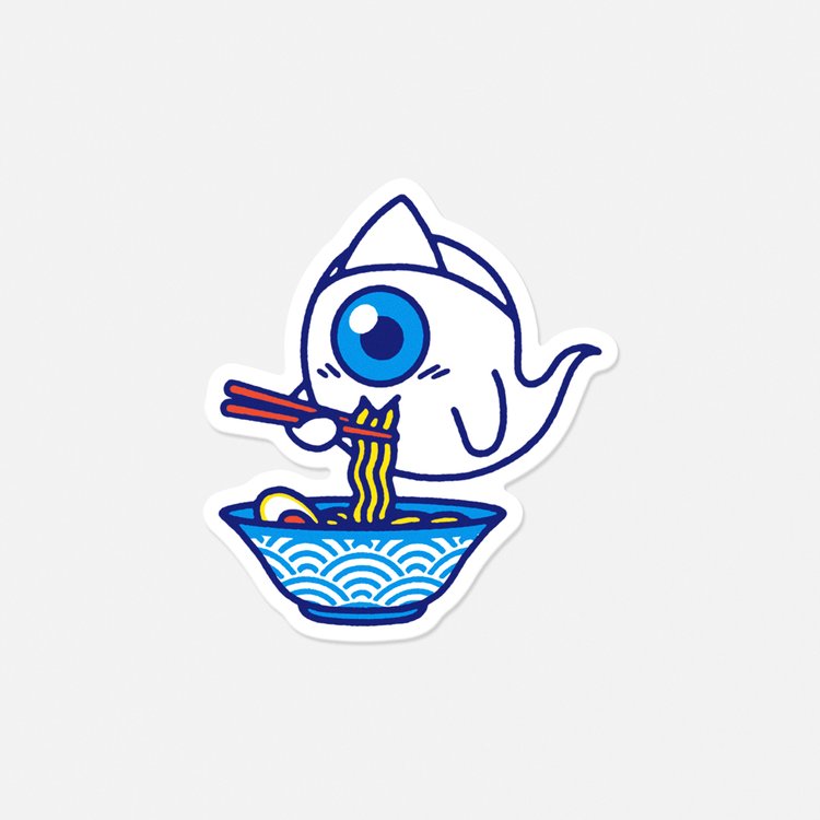 Yu Ghost Ramen - Vinyl-Sticker
