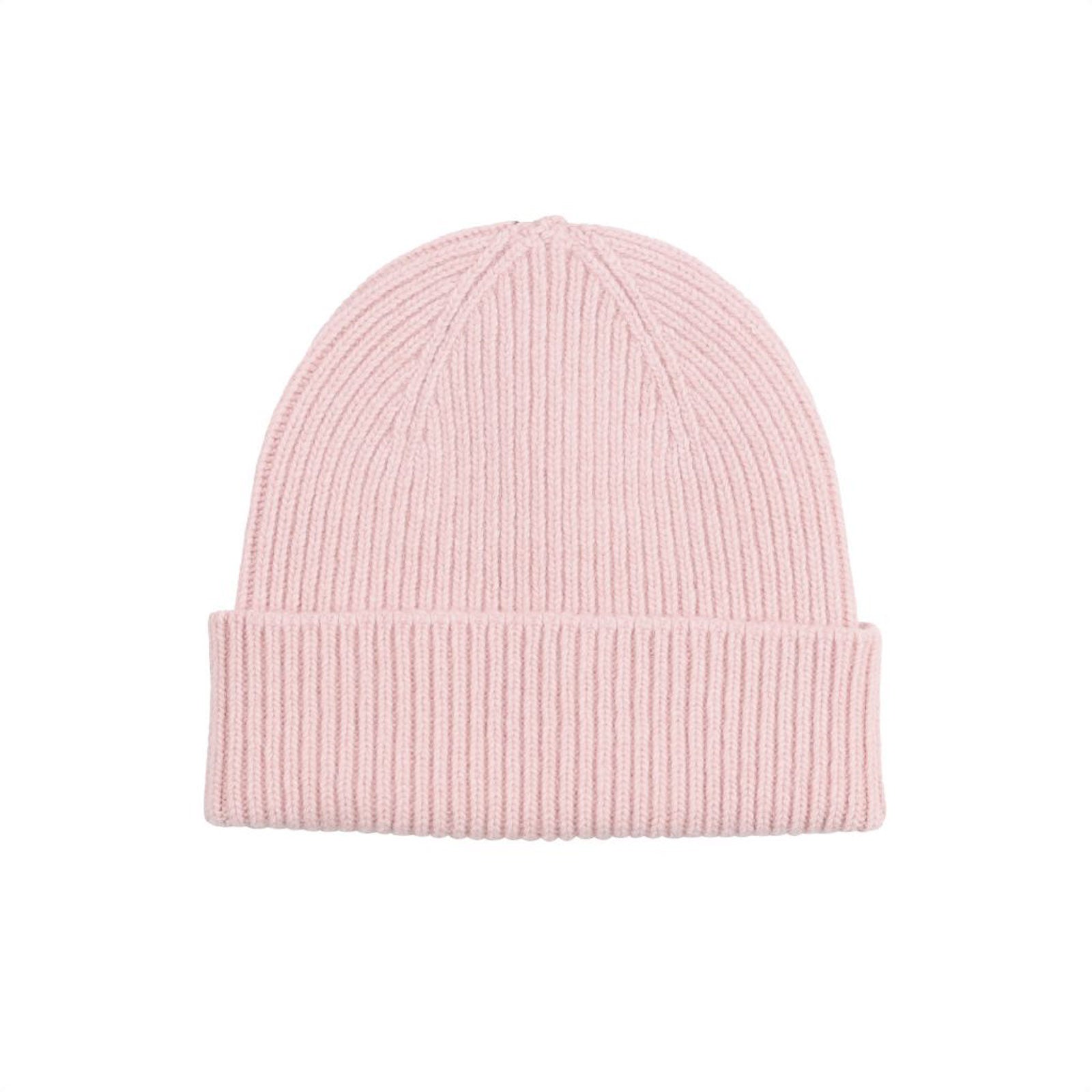 Merino Wool Beanie Faded Pink