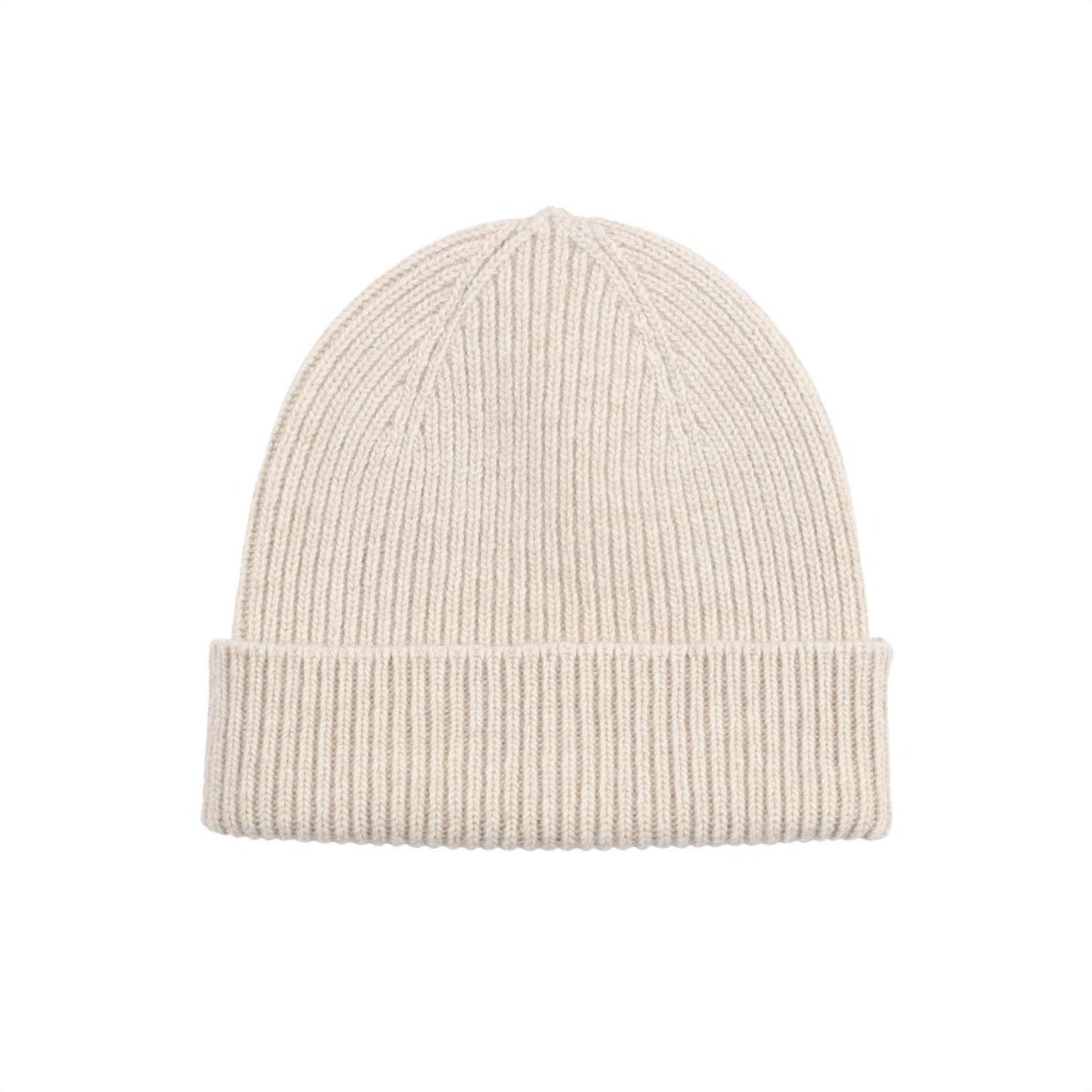 Merino Wool Beanie Ivory White