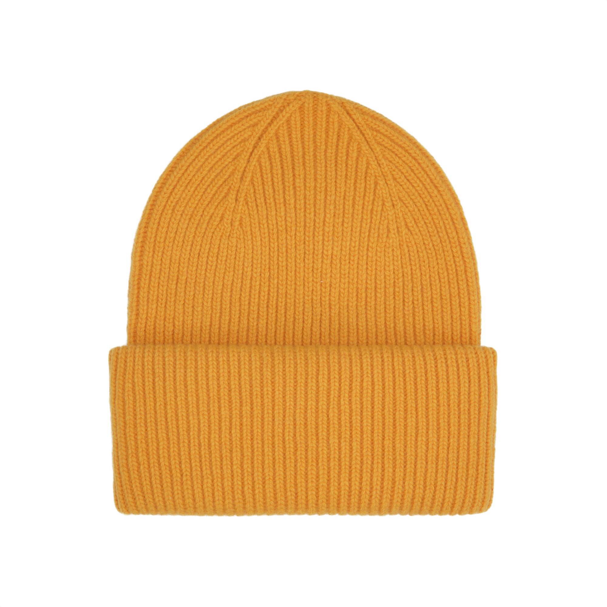 Merino Wool Hat Burned Yellow