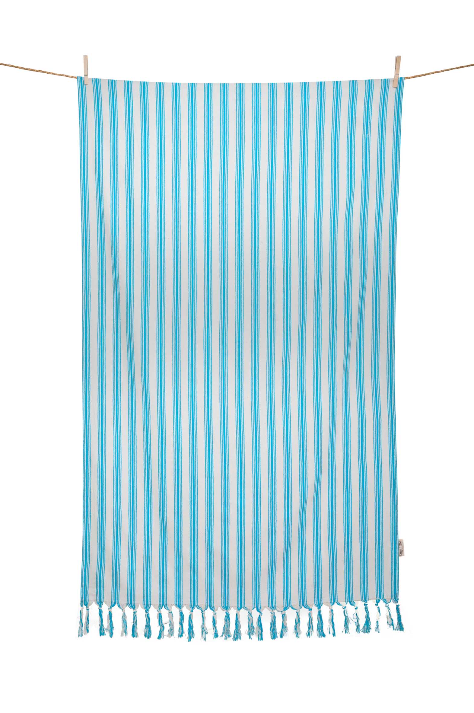 Beach Towel „Amorgos" Turquoise 90x180cm