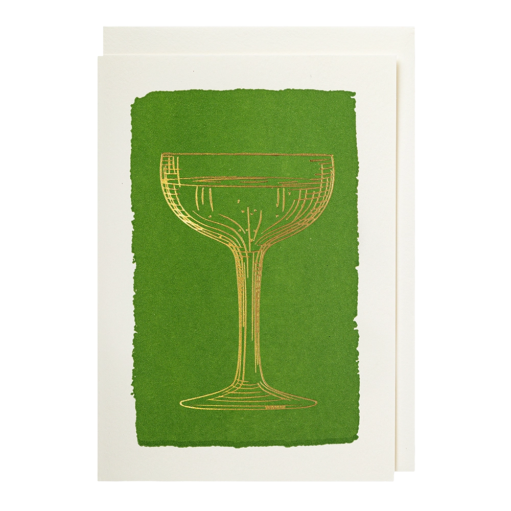 Card - Gold Champagne