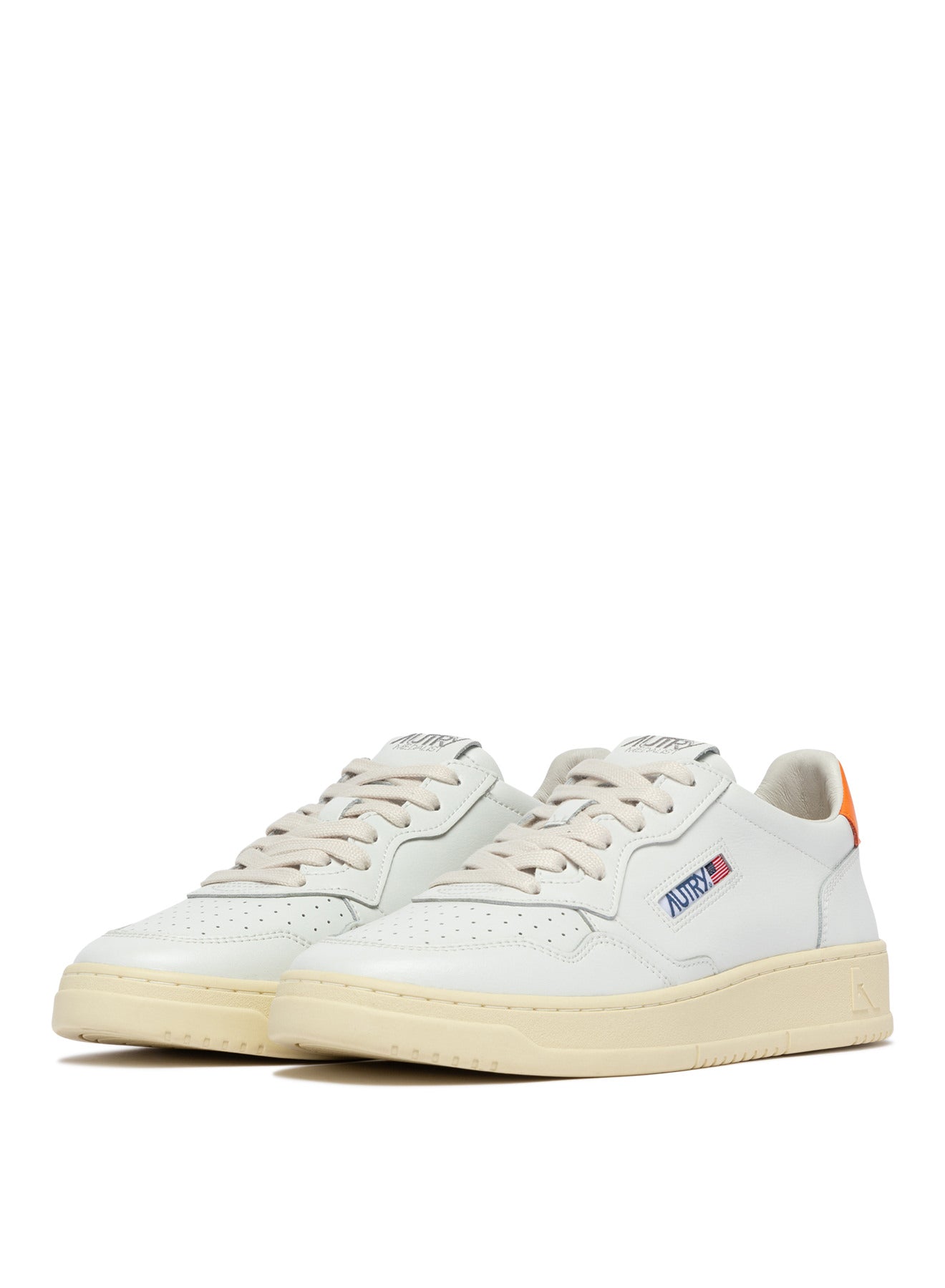 AUTRY Man Medalist LL26-Leat/Leat white/orange