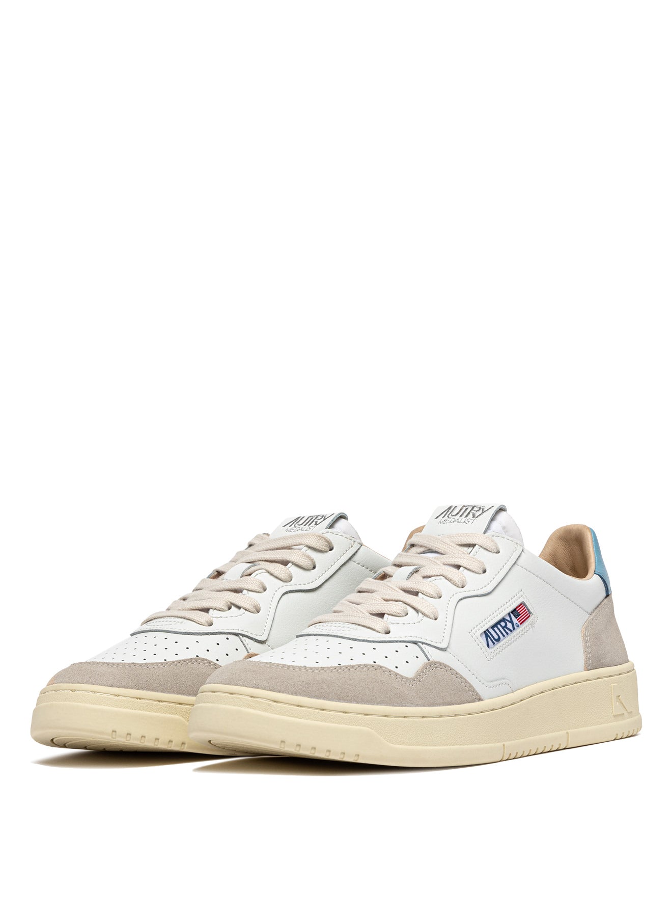 AUTRY Man Medalist LS12-Leat/Suede white/forget