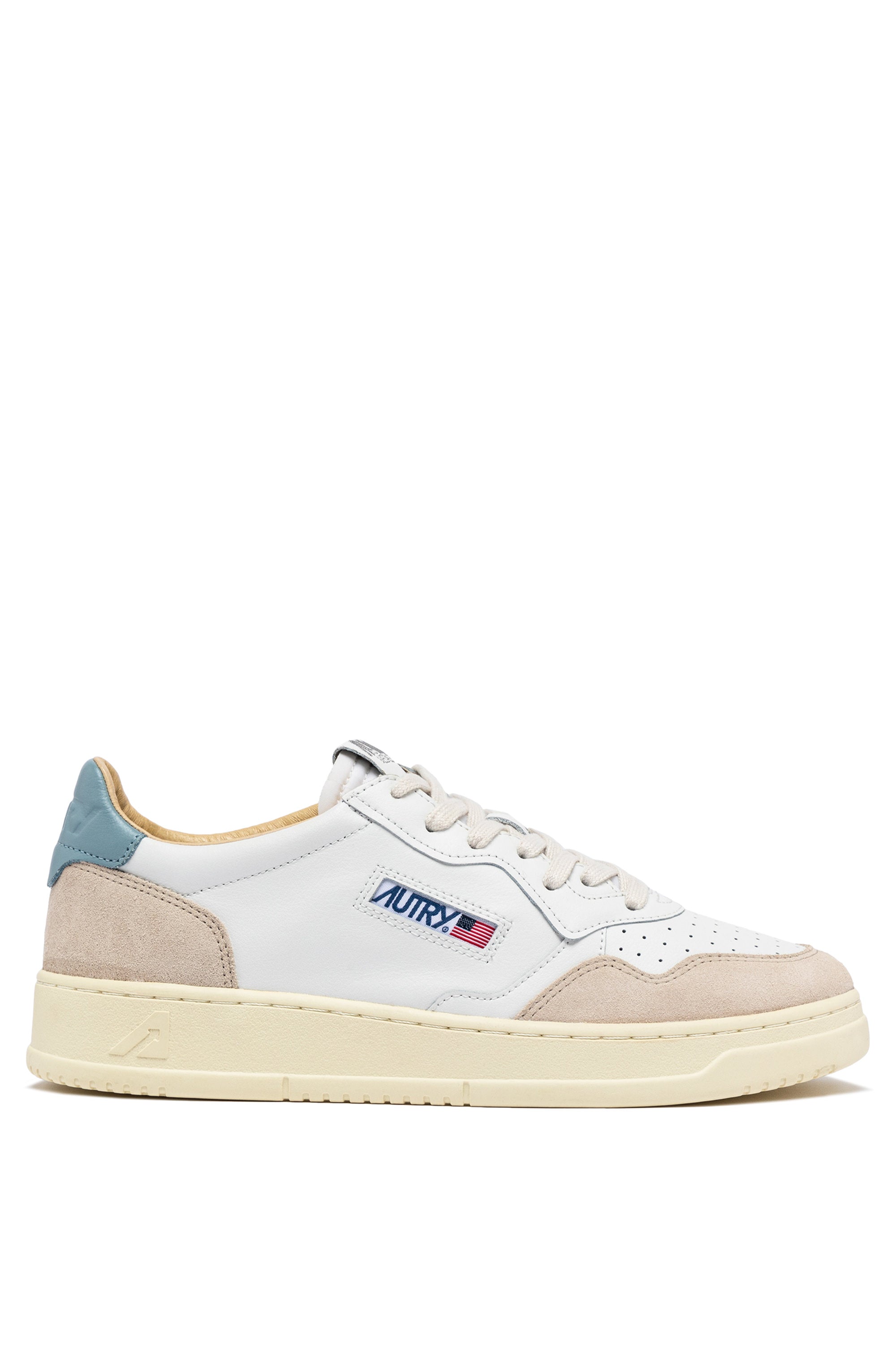 AUTRY Men Medalist LS79 - Leder/Suede weiß/slvblue
