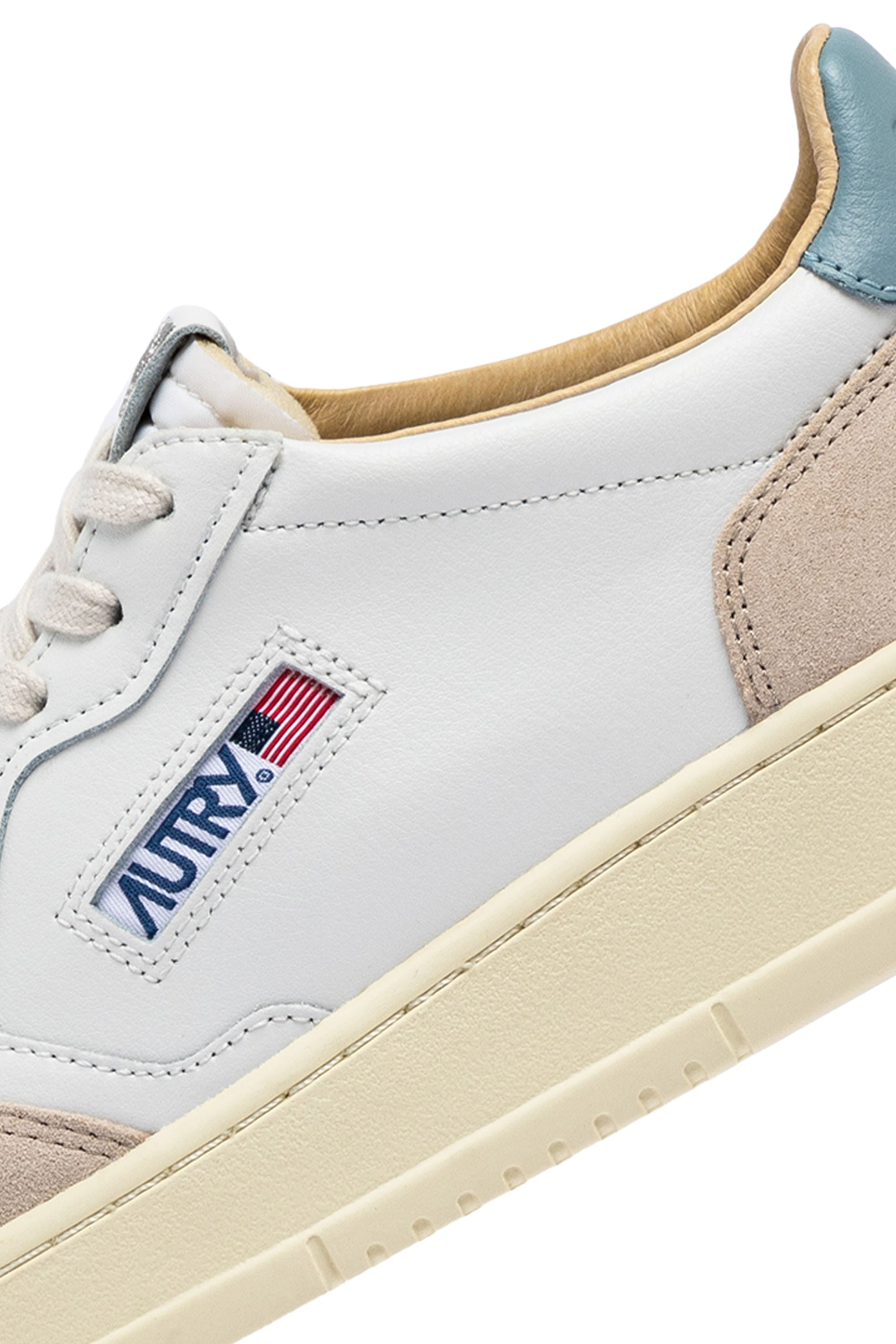 AUTRY Men Medalist LS79 - Leder/Suede weiß/slvblue