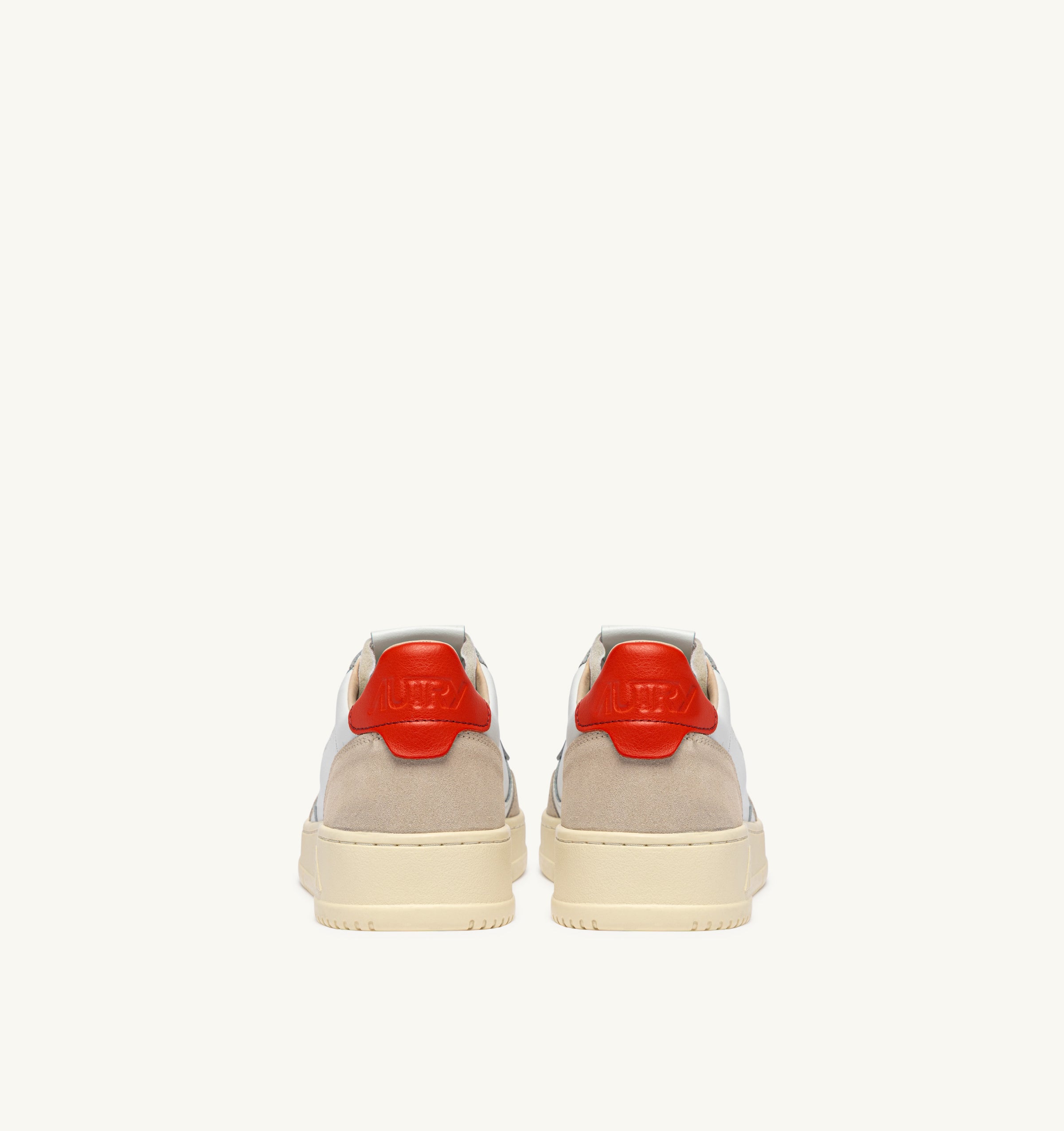 AUTRY Women Medalist LS19 - Leather/Suede Weiß/Pumpkin