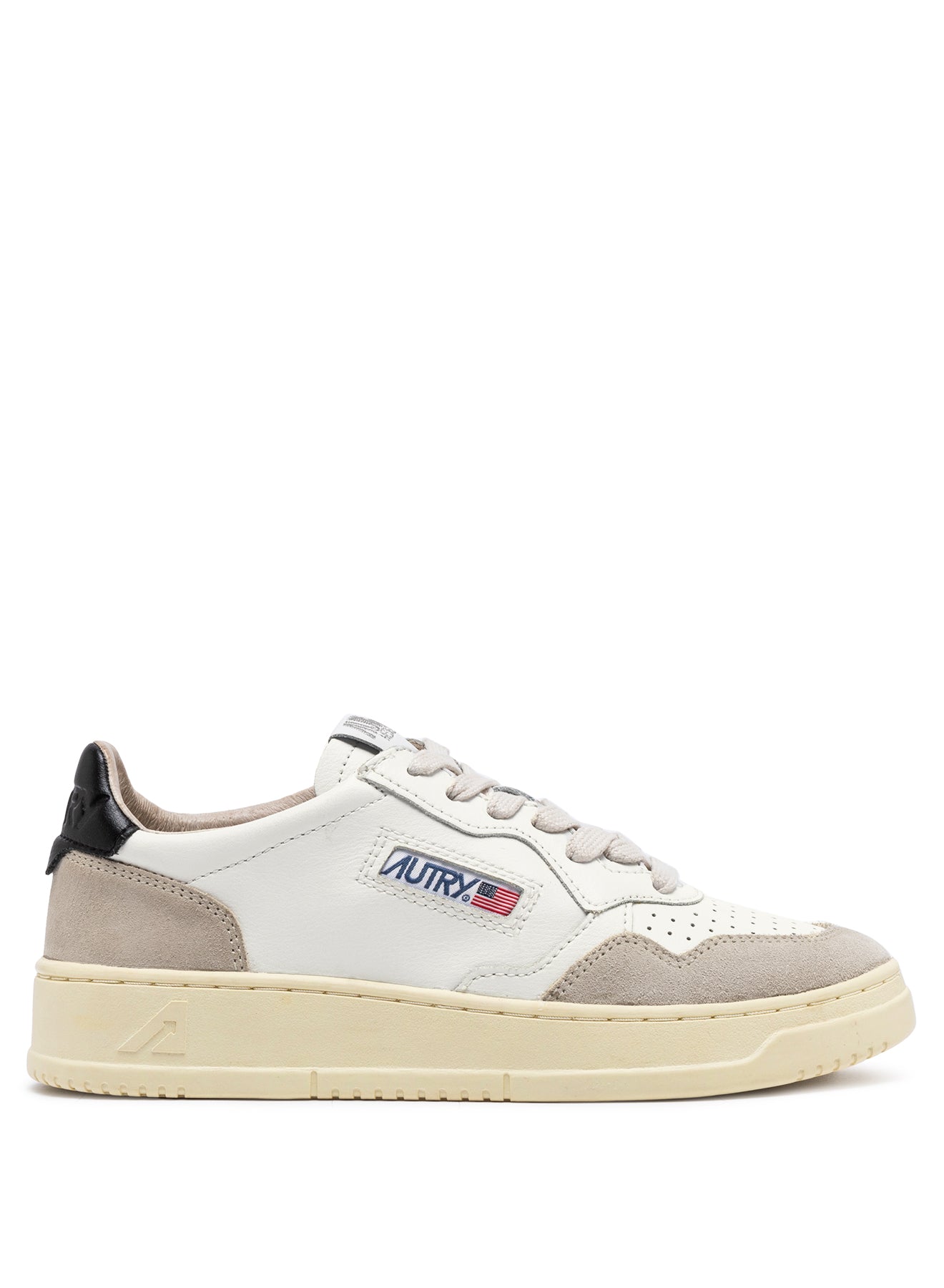 Autry Women Medalist LS21 Leather/Suede white/black