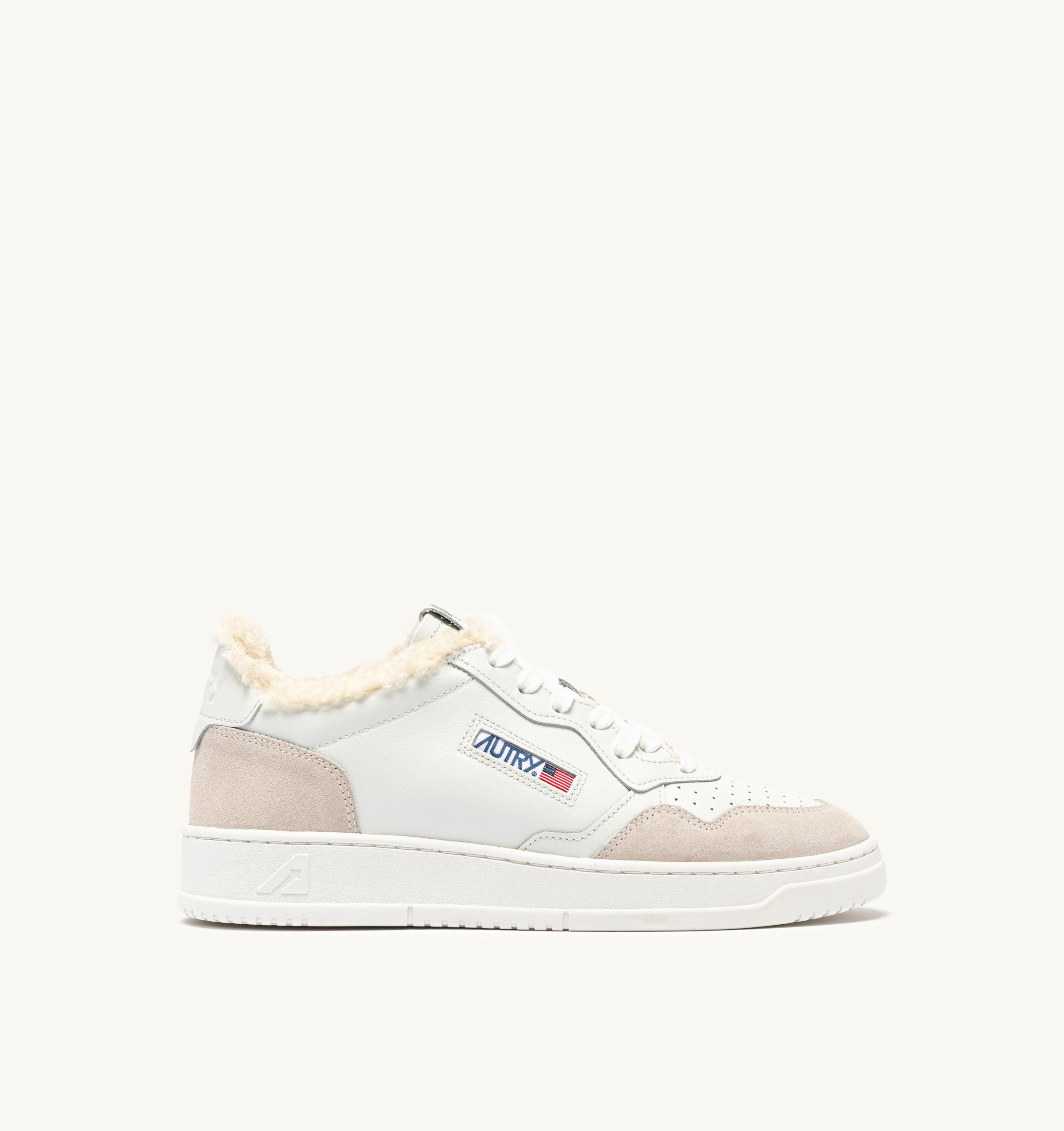 AUTRY Wom Medalist LS30 - Suede/Sherling Total White