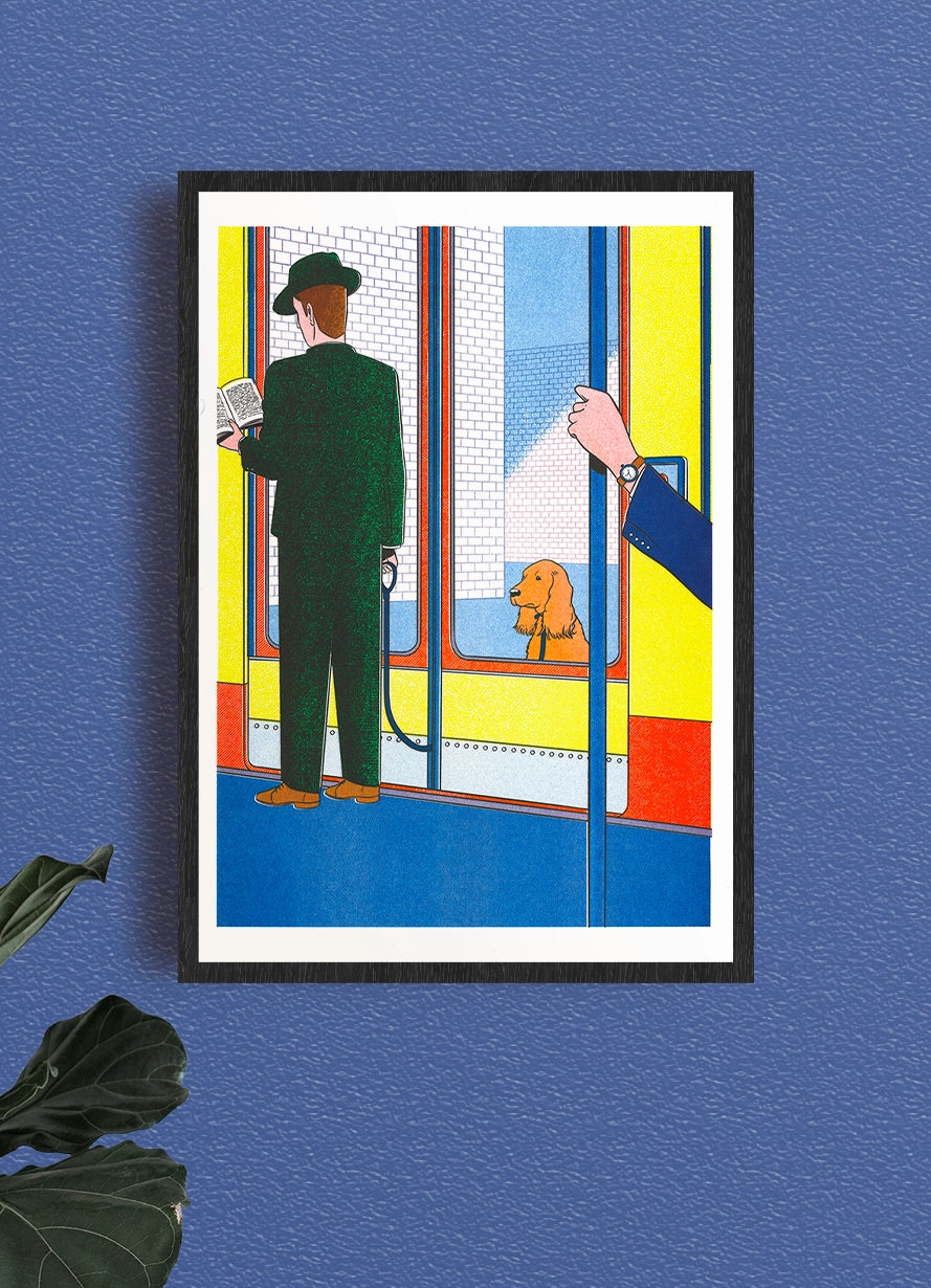 Simon Bailly Poster „Le Métro"