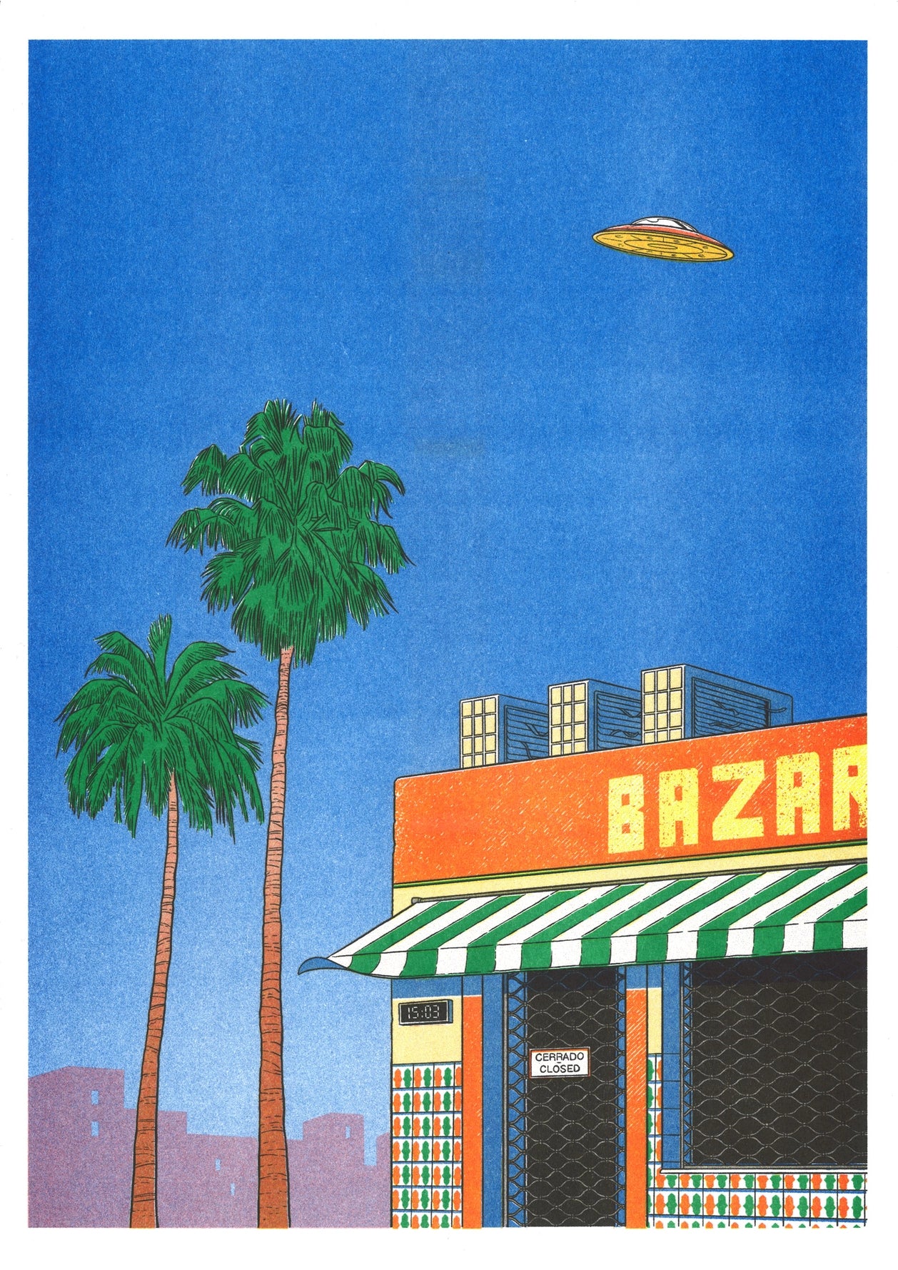 Simon Bailly Poster „Spain at 3pm"