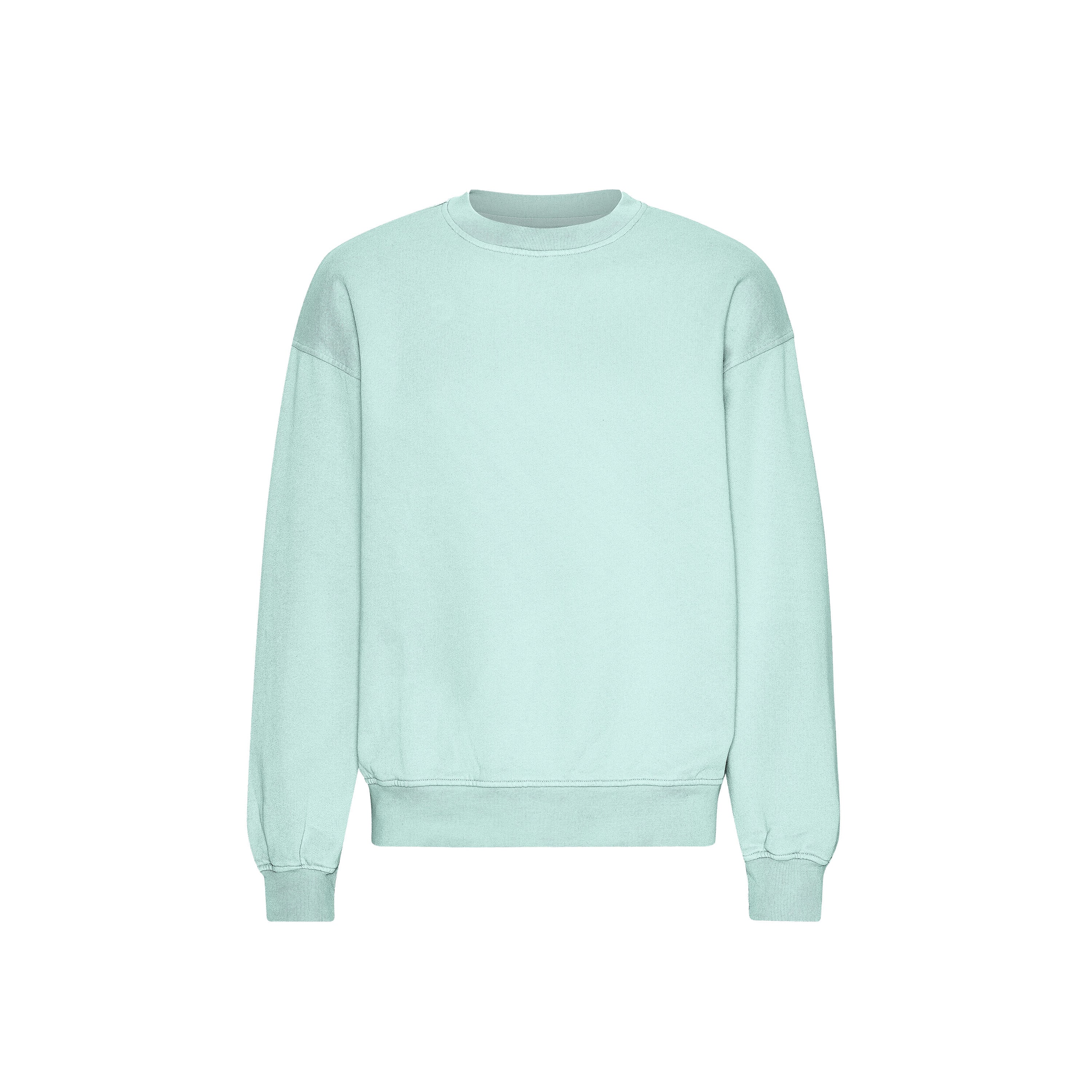 Organic Oversized Crew - Light Aqua
