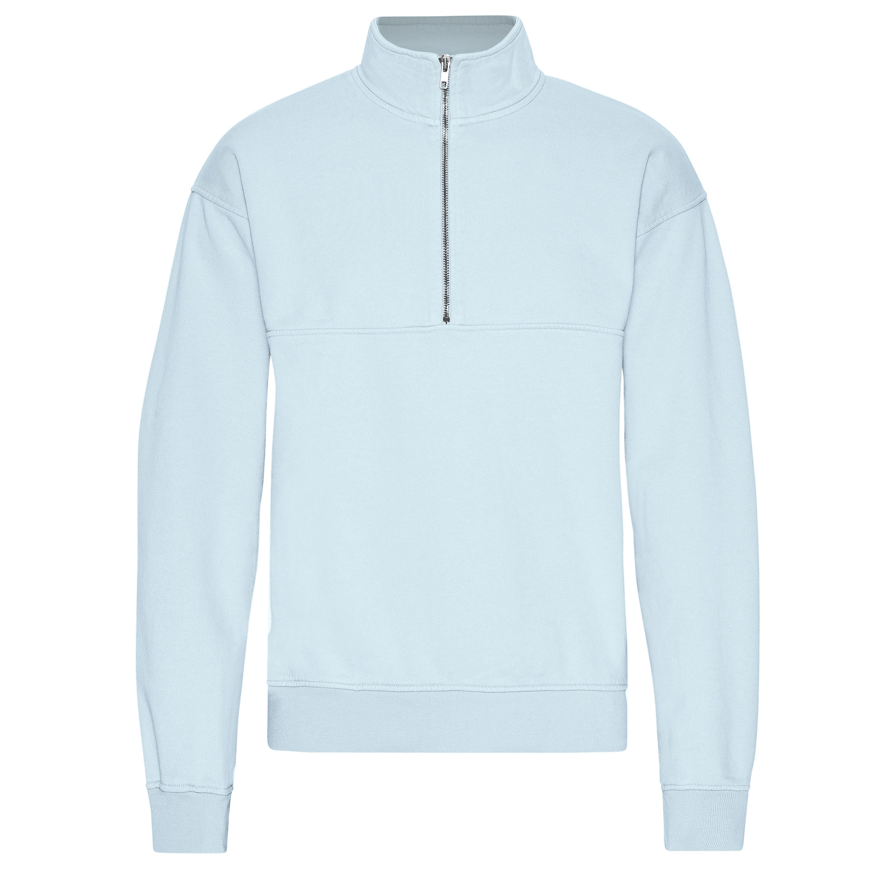 Organic Quarter Zip - polar blue