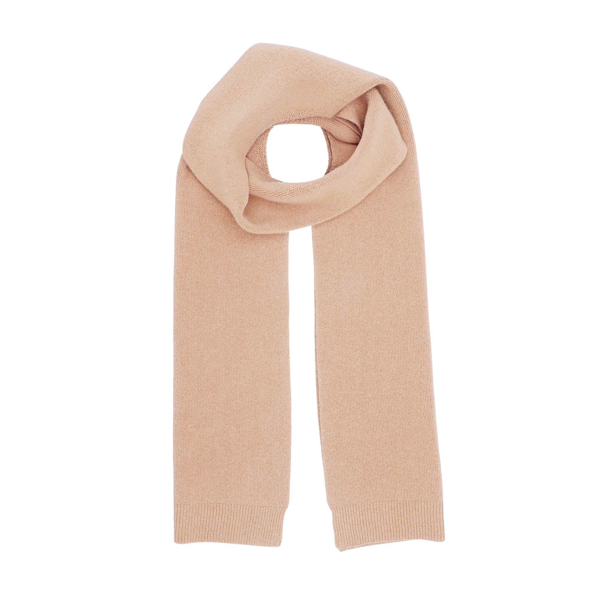 Merino Wool Scarf Honey Beige