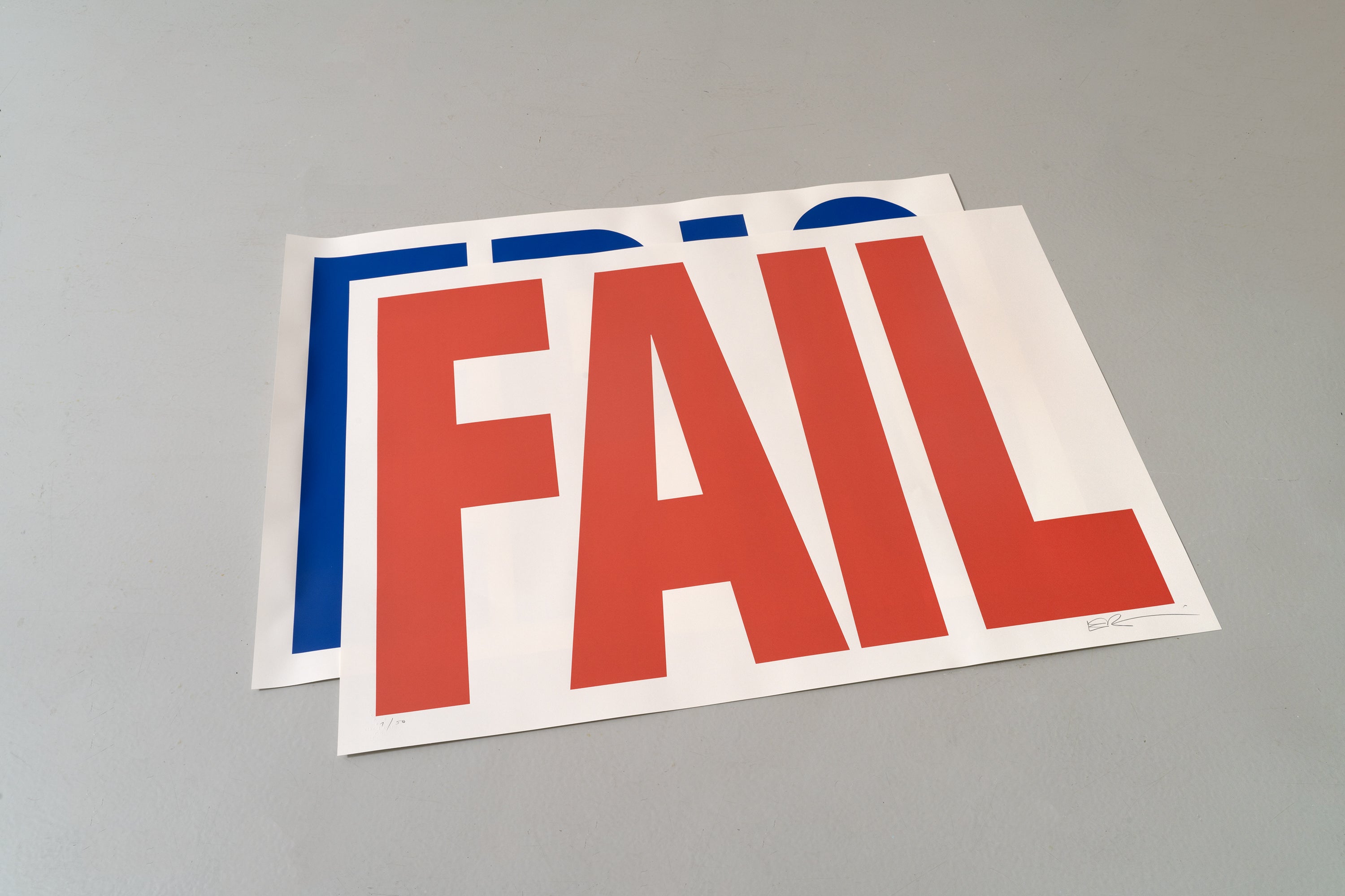 Siebdruck - EPIC FAIL 2022 2 x70 x100 cm