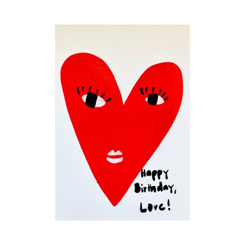 Happy Birthday Love - Klappkarte