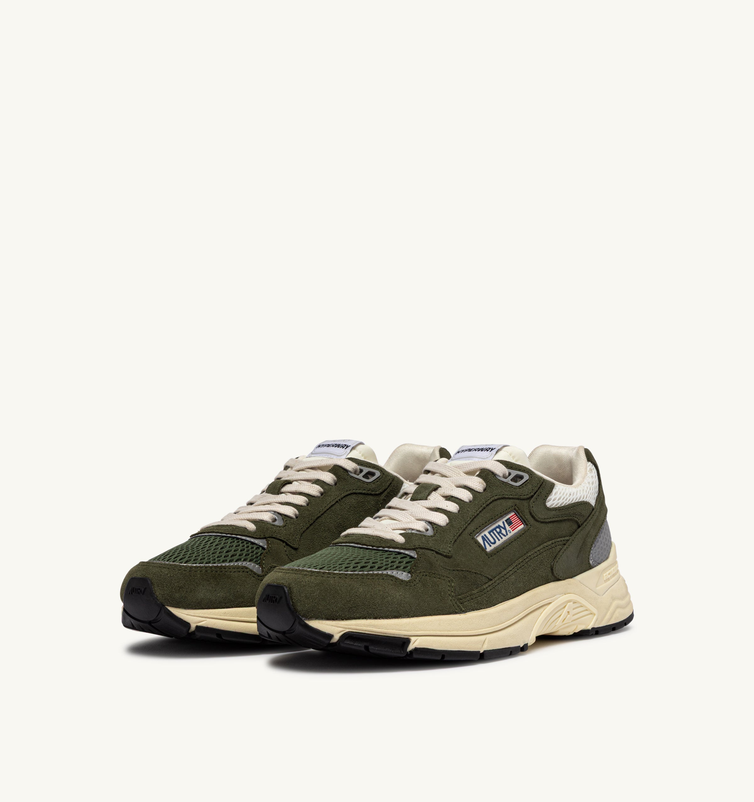 AUTRY Man Hyperway UM24 - Suede/Mesh Salvia/Marshmallow