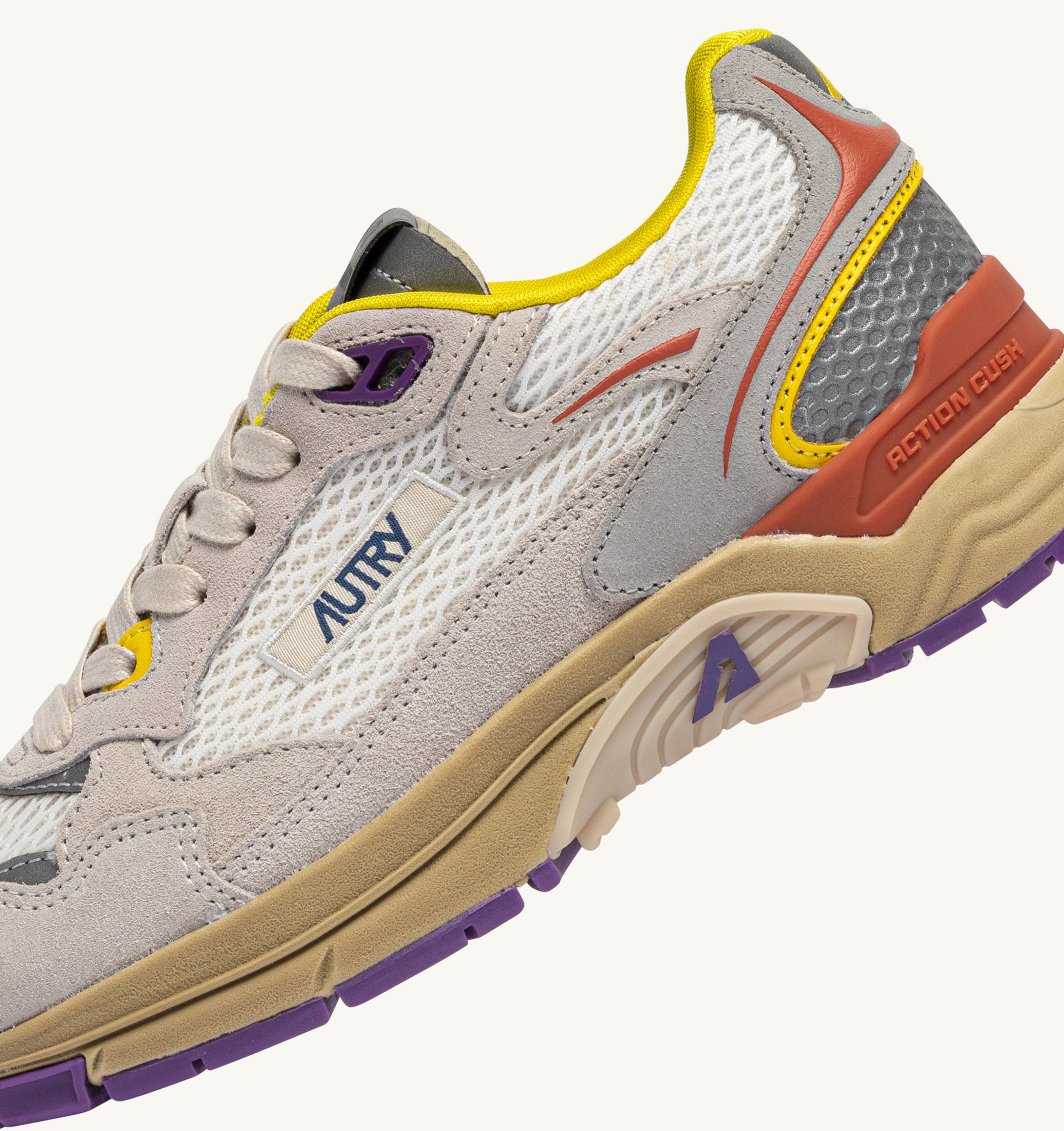AUTRY Women Hyperway CI02 - Suede/Mesh/Leather White/Arabesque