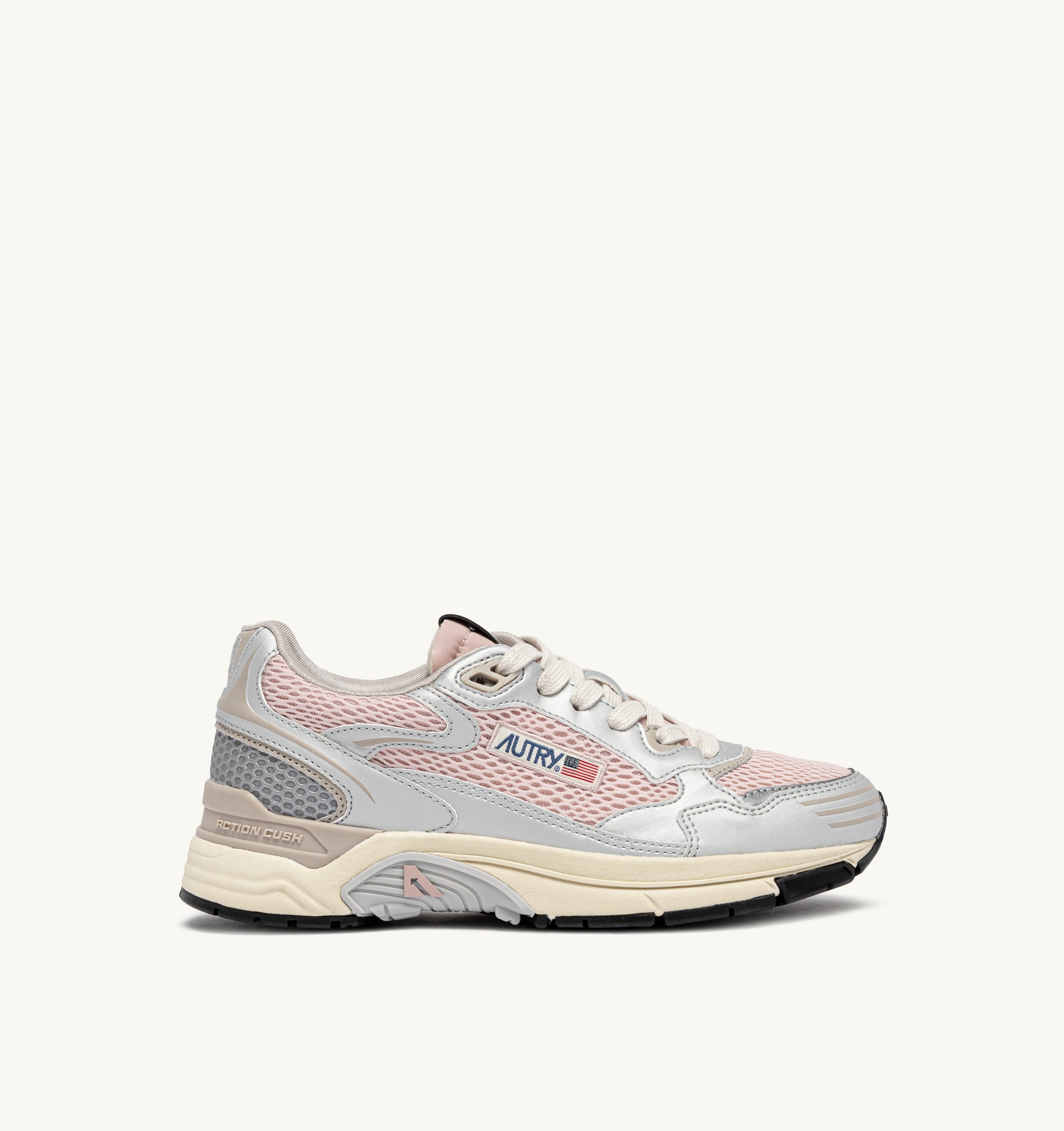AUTRY Women Hyperway MV18 - Mesh/Mirror Silver/Powder Pink/Feather Gray