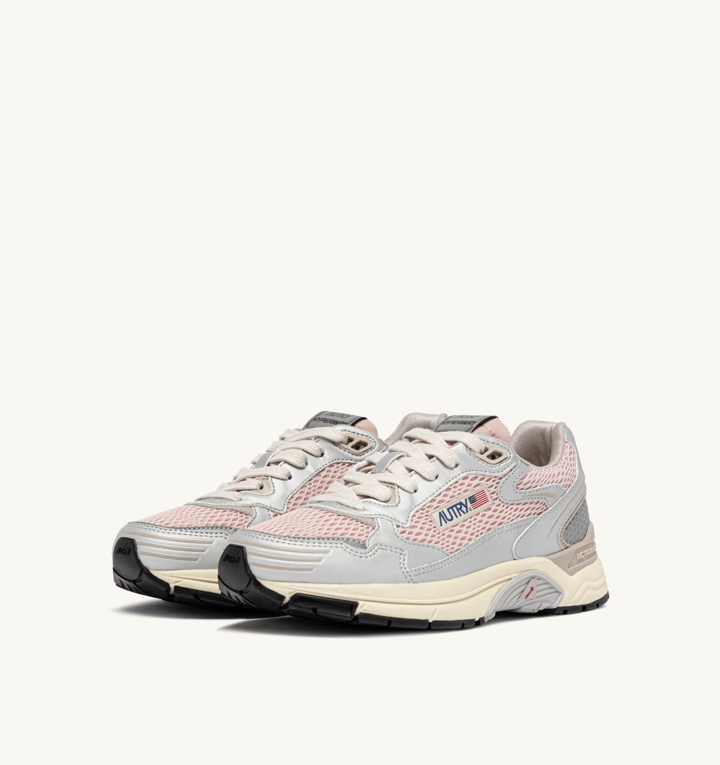 AUTRY Women Hyperway MV18 - Mesh/Mirror Silver/Powder Pink/Feather Gray