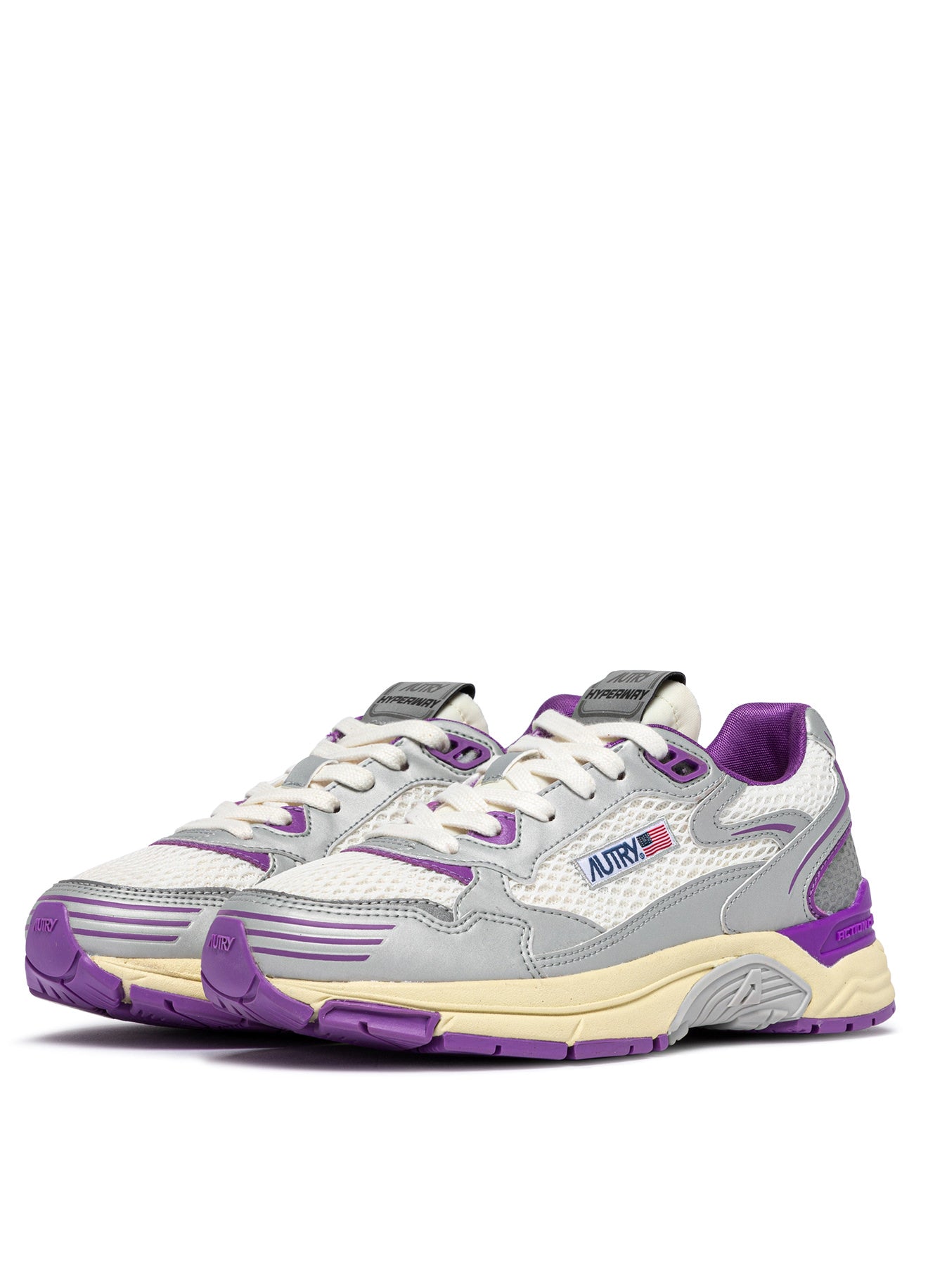 AUTRY Women Hyperway MV05 - Mesh/Silver/DBerry