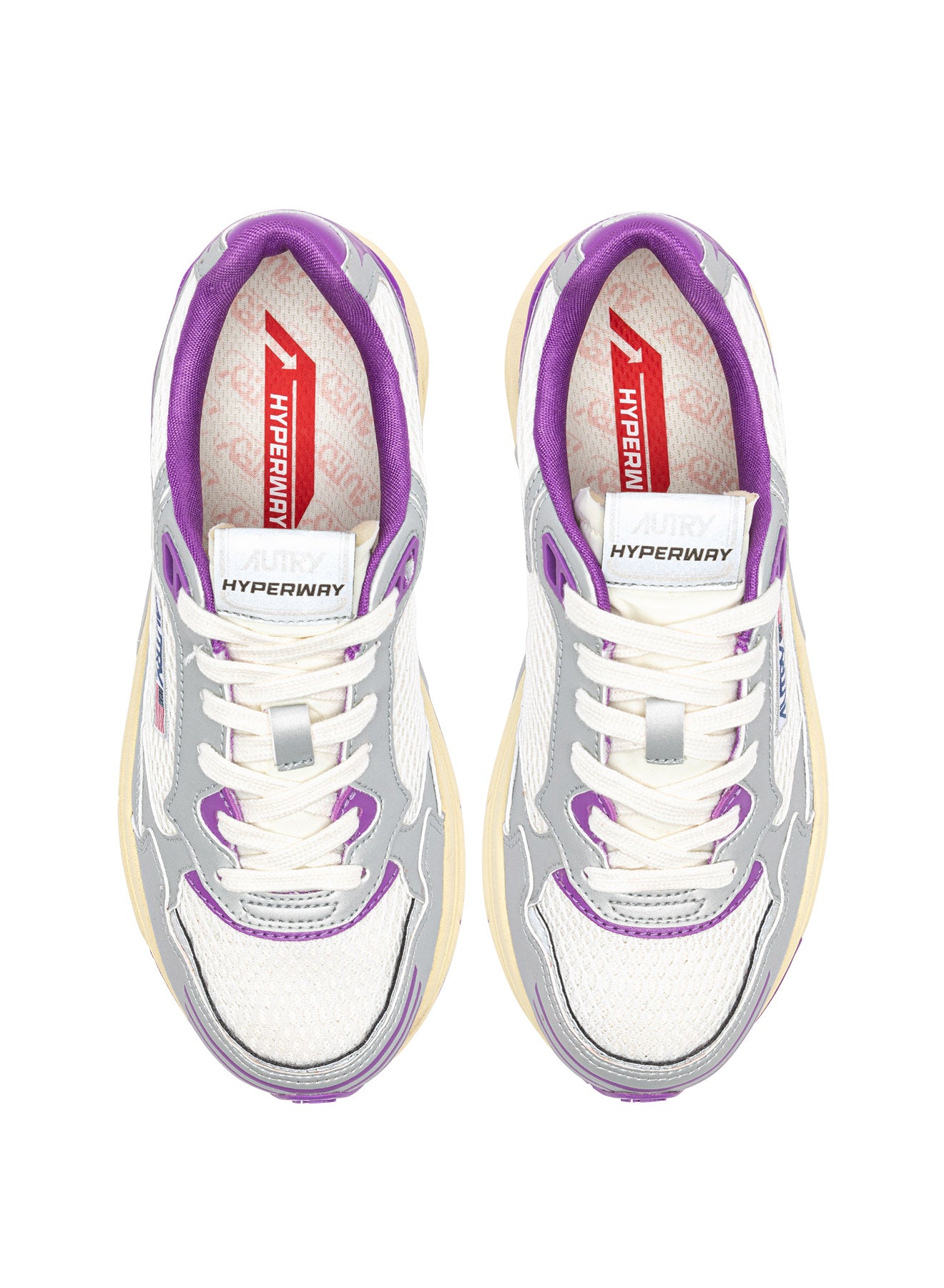 AUTRY Women Hyperway MV05 - Mesh/Silver/DBerry