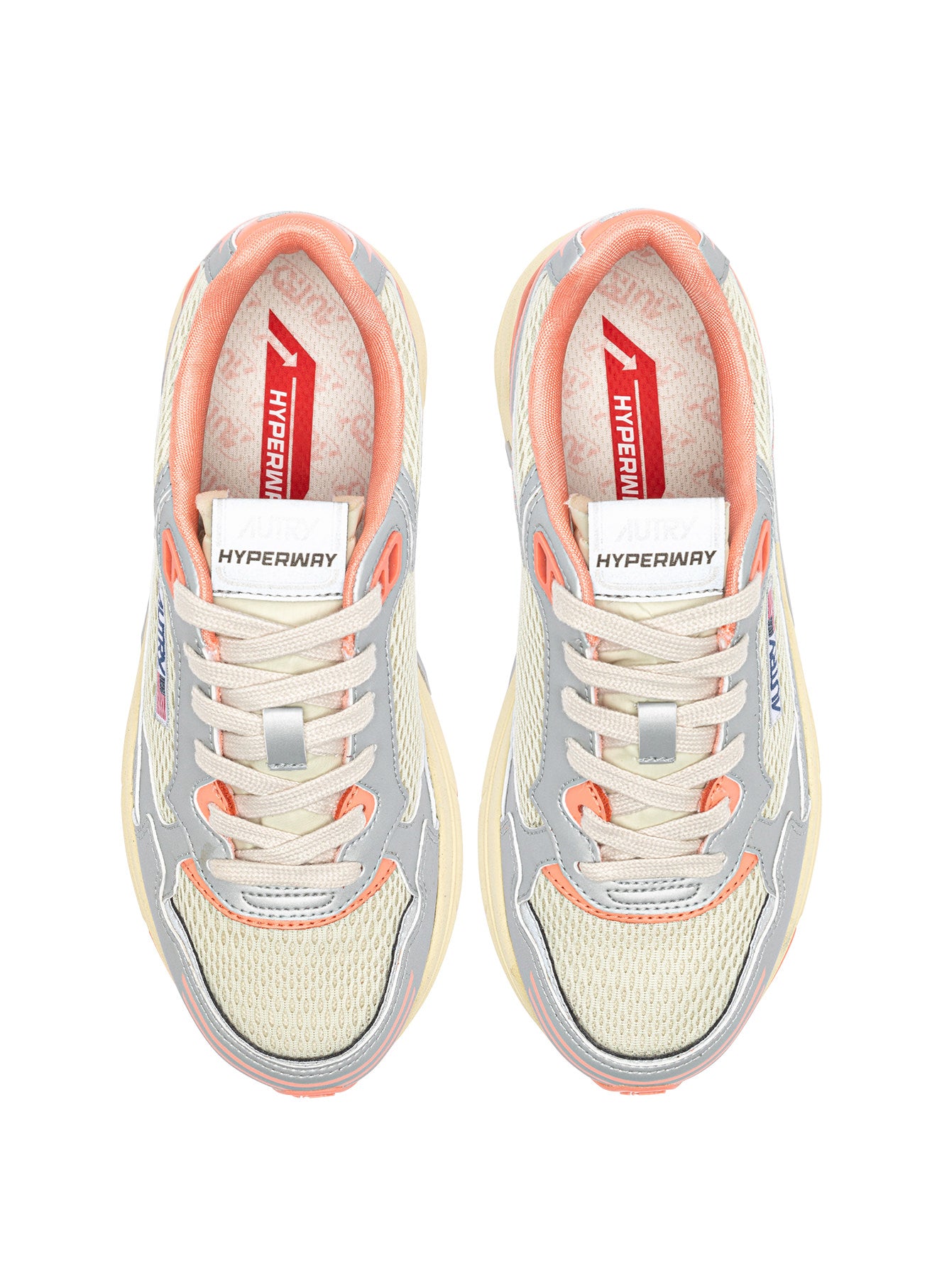 AUTRY Women Hyperway MV07 - Mesh/Silver/Peach