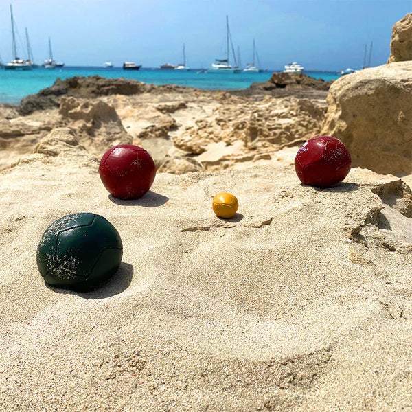 Petanque Boule - orange/vert turquoise