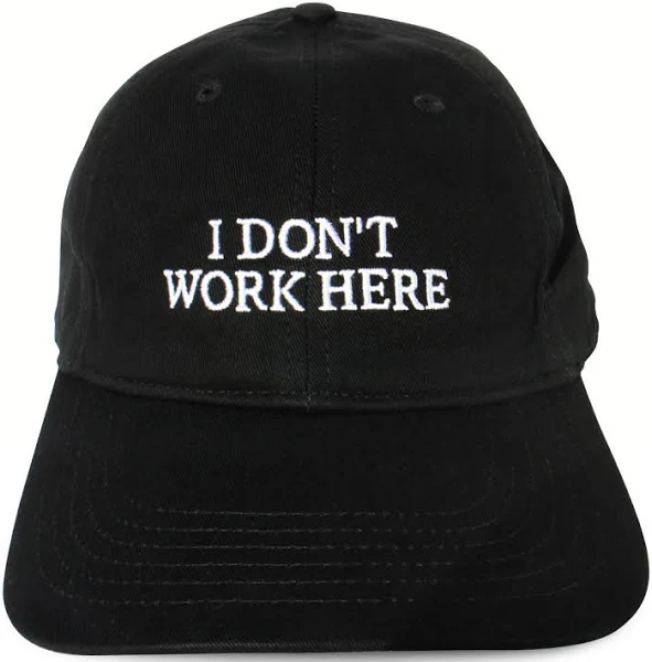 Cap - Sorry I don't work here - black