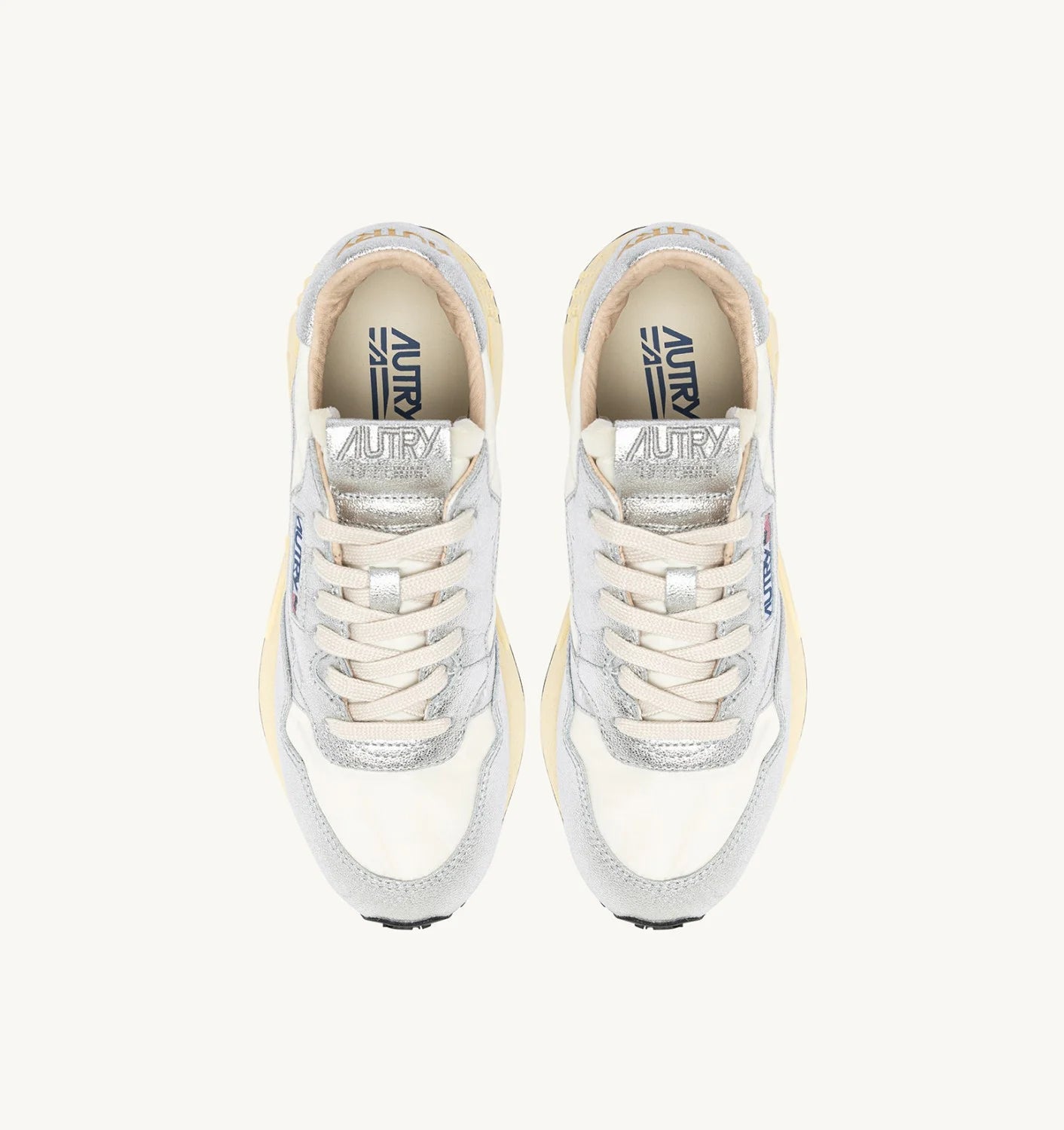 AUTRY Women Reelwind AN01-LamLeat/Nylon white/silver