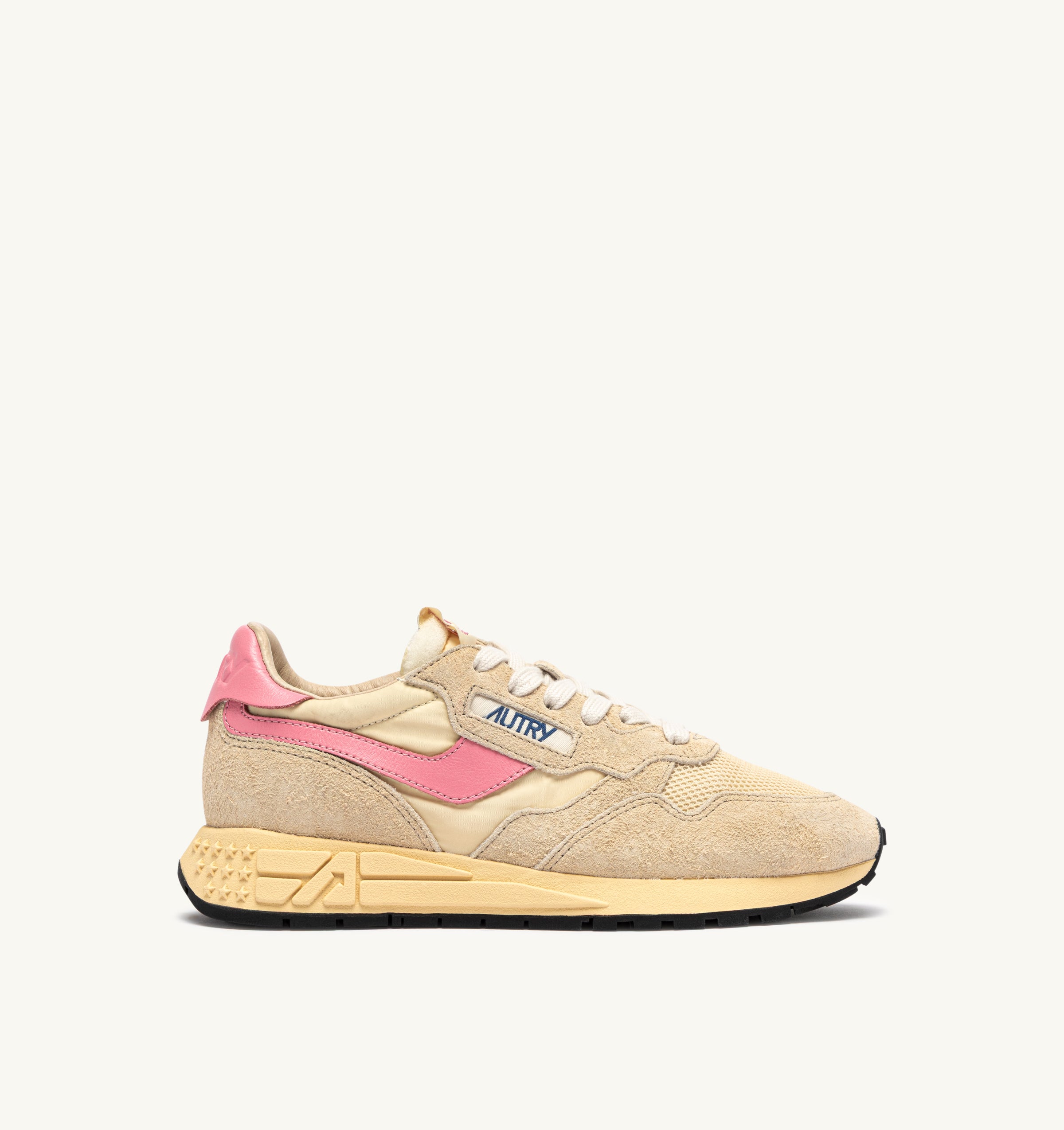 AUTRY Women Reelwind UT61 - Duede/Net Ecru/Geranium Pink