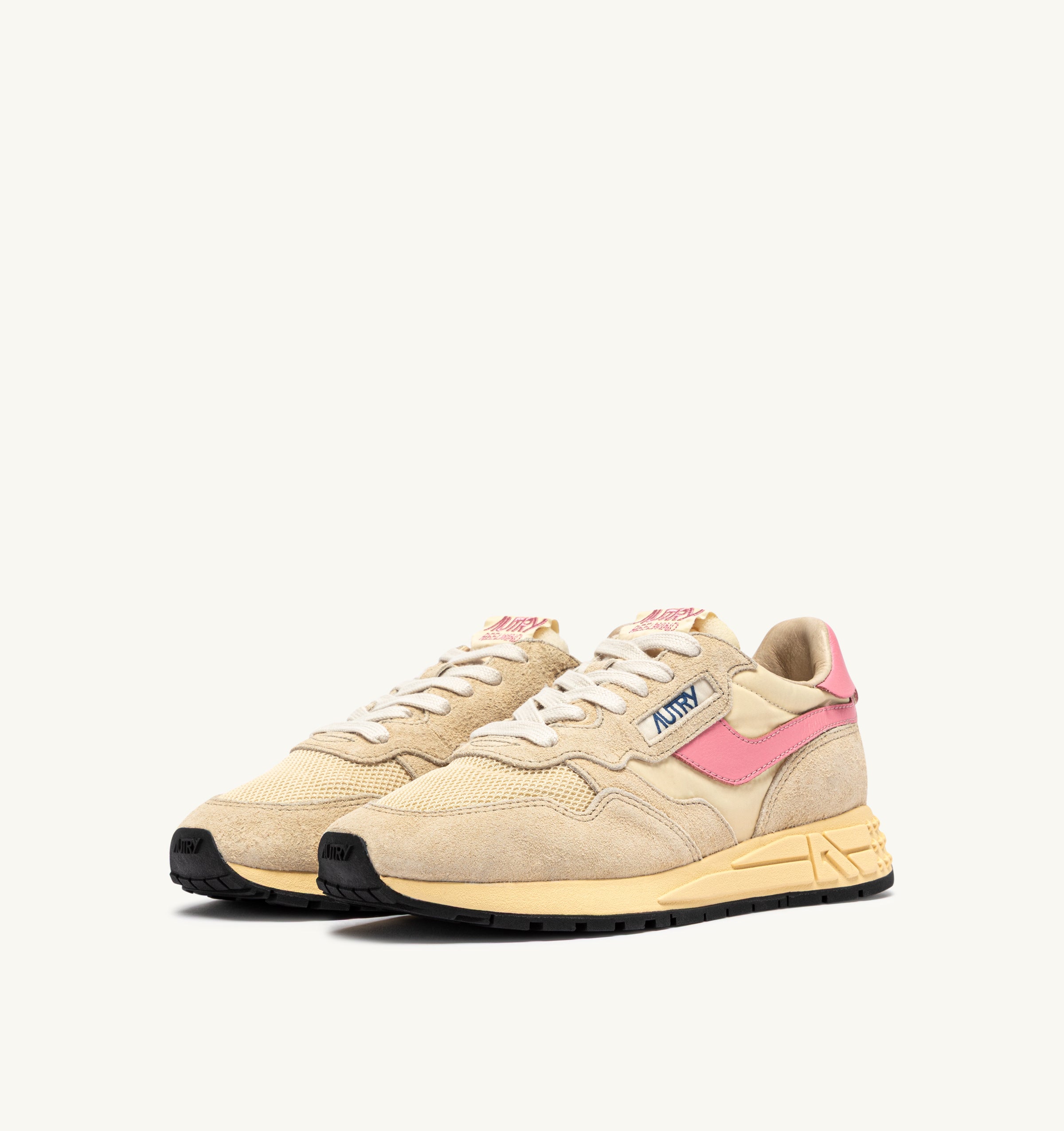 AUTRY Women Reelwind UT61 - Duede/Net Ecru/Geranium Pink