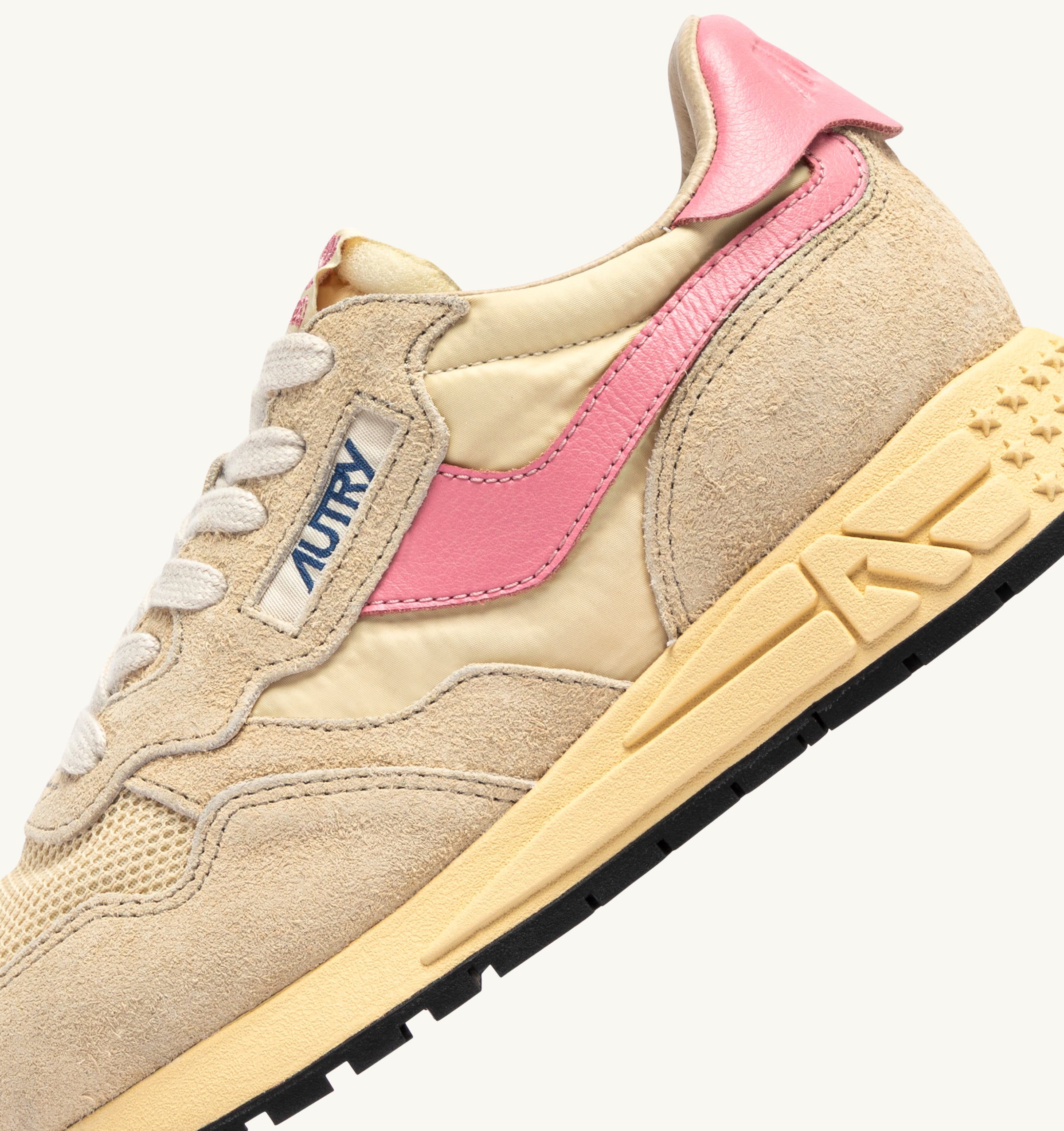AUTRY Women Reelwind UT61 - Duede/Net Ecru/Geranium Pink